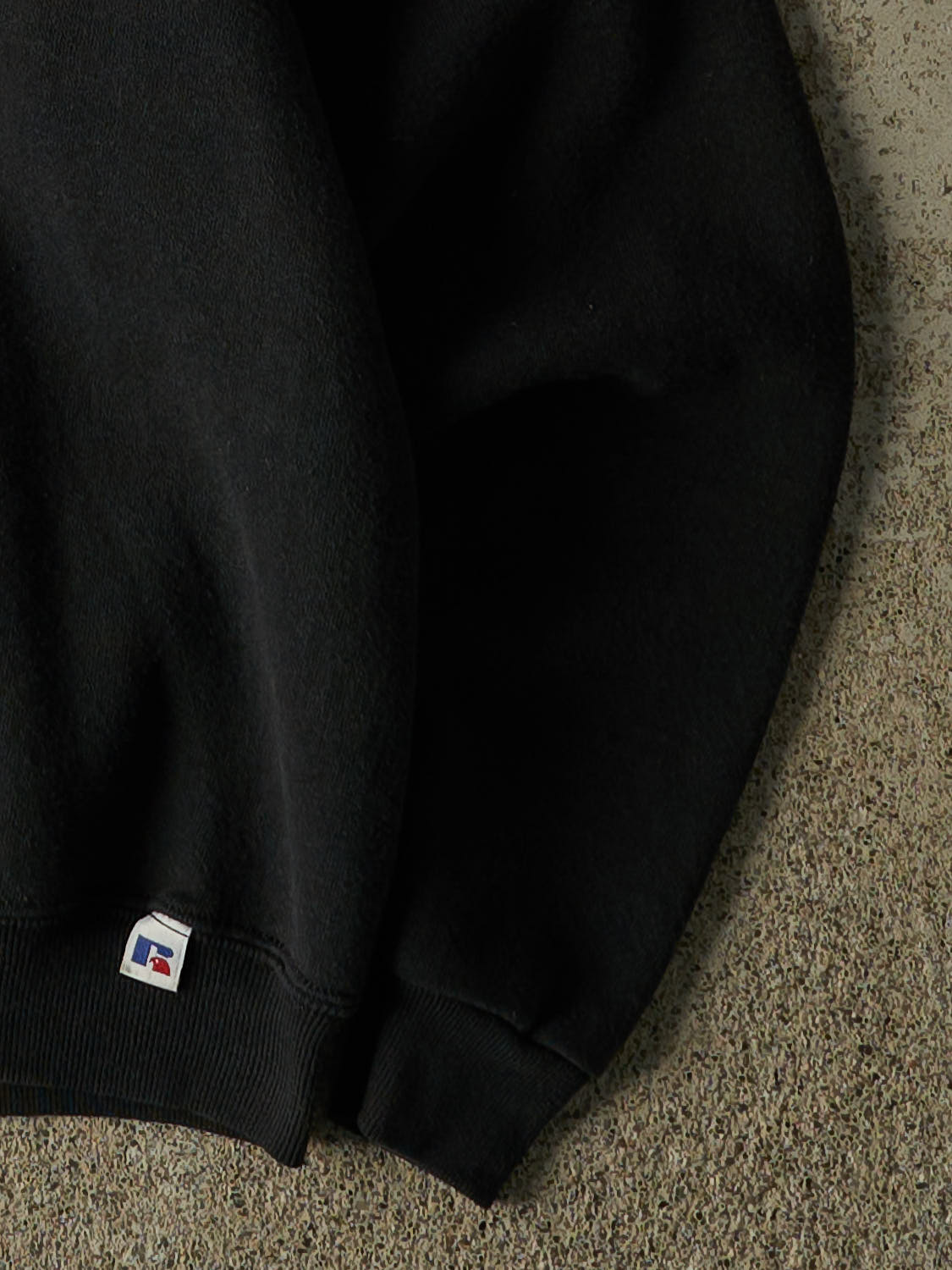 Vintage 90s Black Russell Athletic Blank Crewneck (XXS)