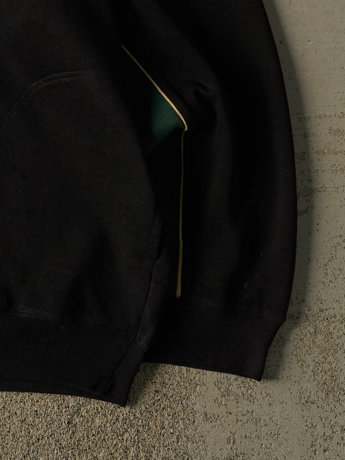 Vintage 90s Black Penmans Quarter Button Sweater (L/XL)
