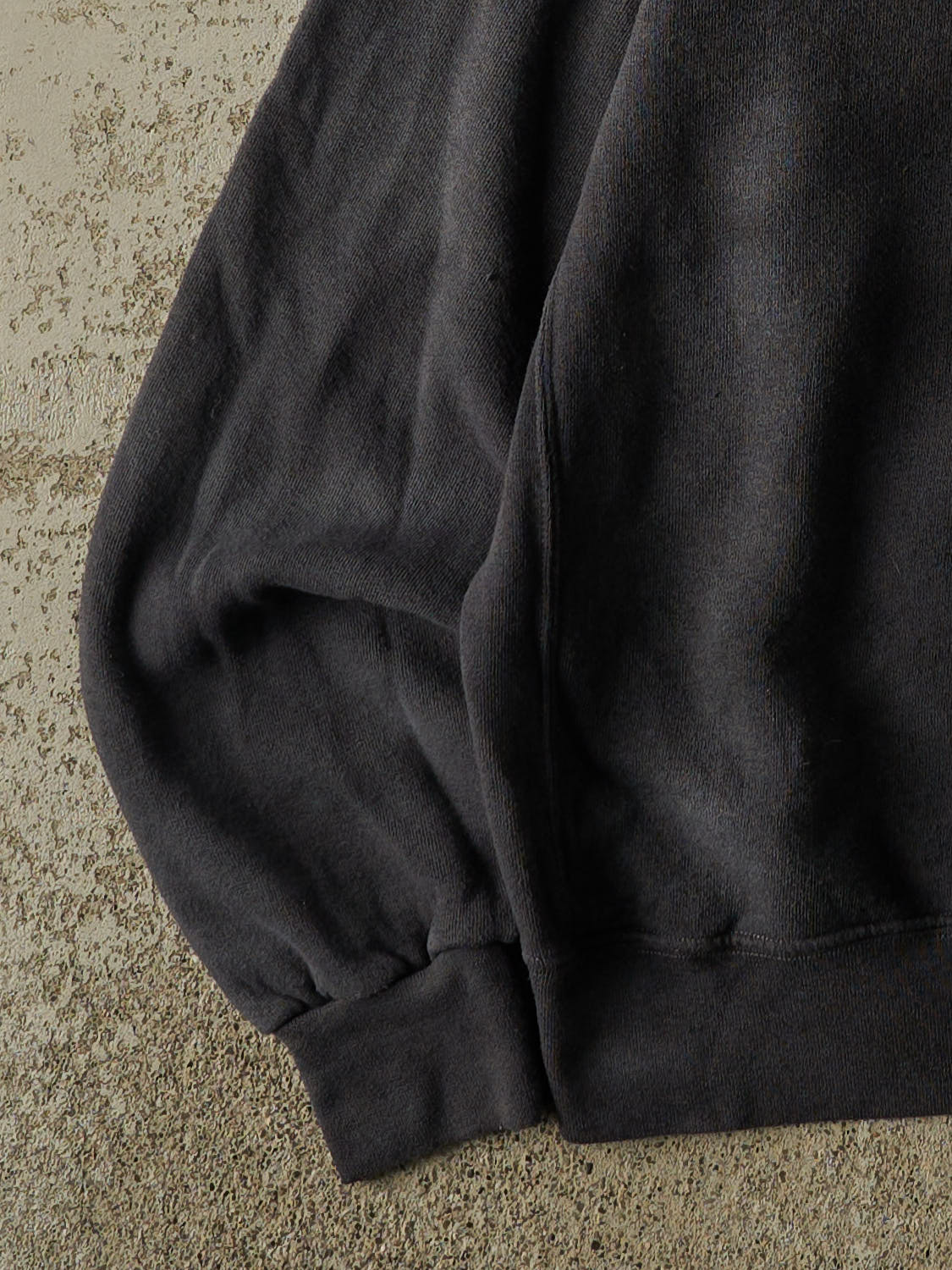 Vintage Y2K Sun Faded Charcoal Grey Russell Athletic Crewneck (XXS/XS)