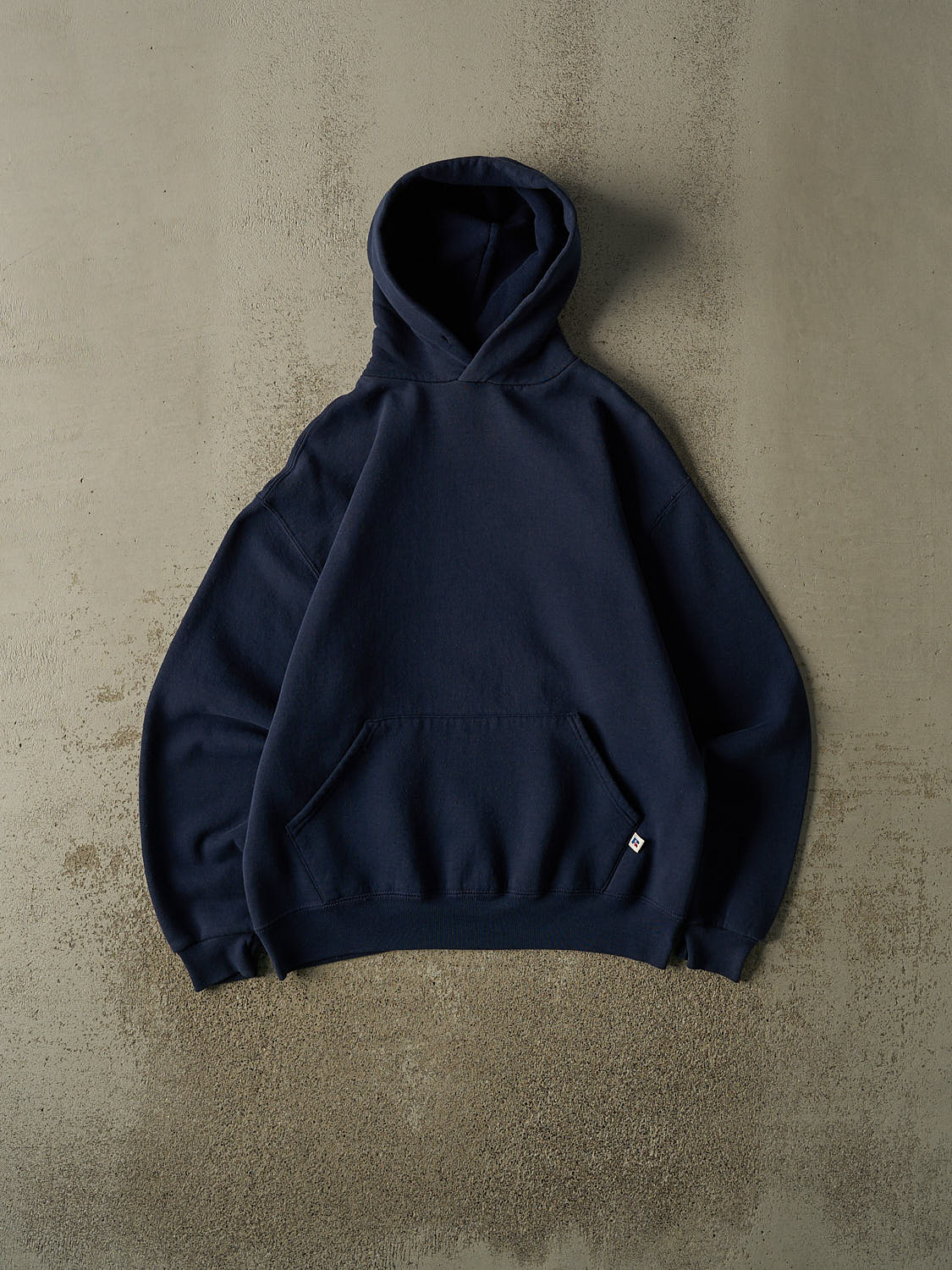 Vintage 90s Navy Blue Russell Athletic Blank Hoodie (M/L)