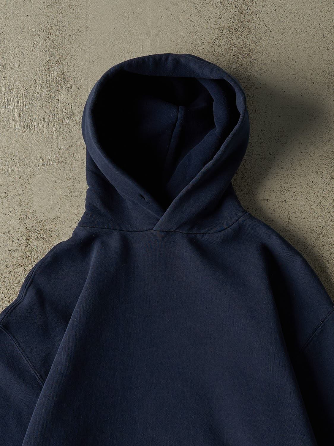 Vintage 90s Navy Blue Russell Athletic Blank Hoodie (M/L)