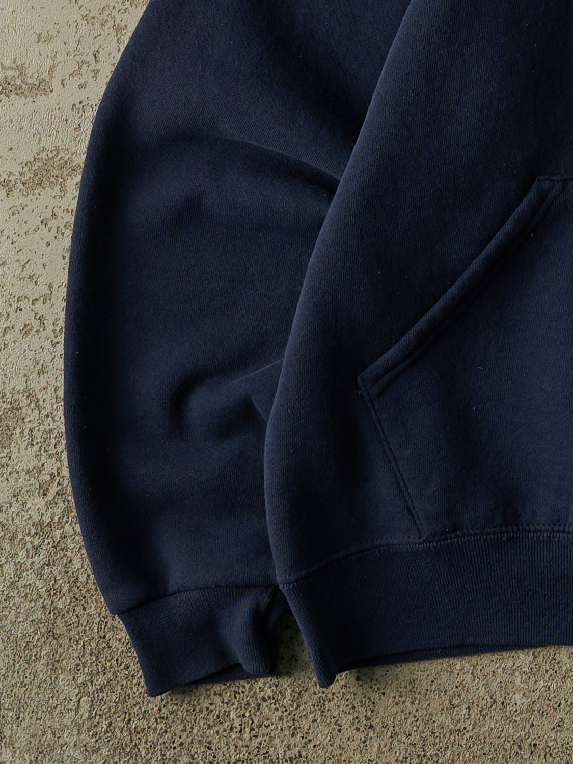 Vintage 90s Navy Blue Russell Athletic Blank Hoodie (M/L)