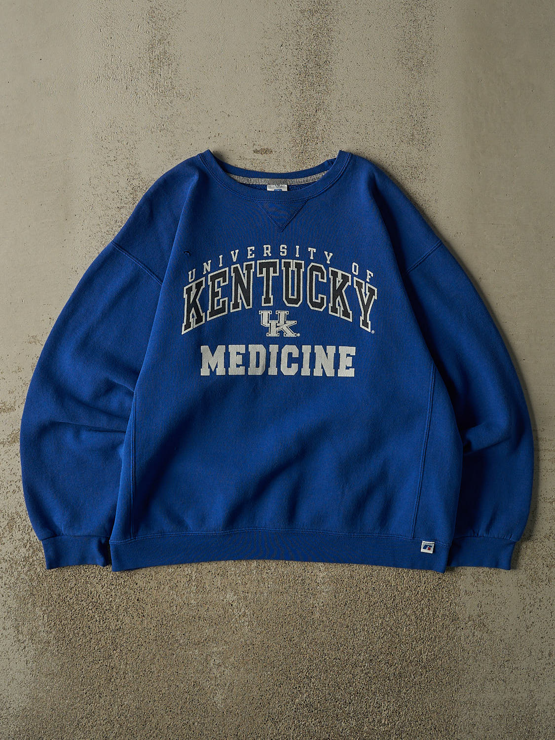 Vintage Y2K Blue Russell Athletic University of Kentucky Medicine Crewneck (L/XL)