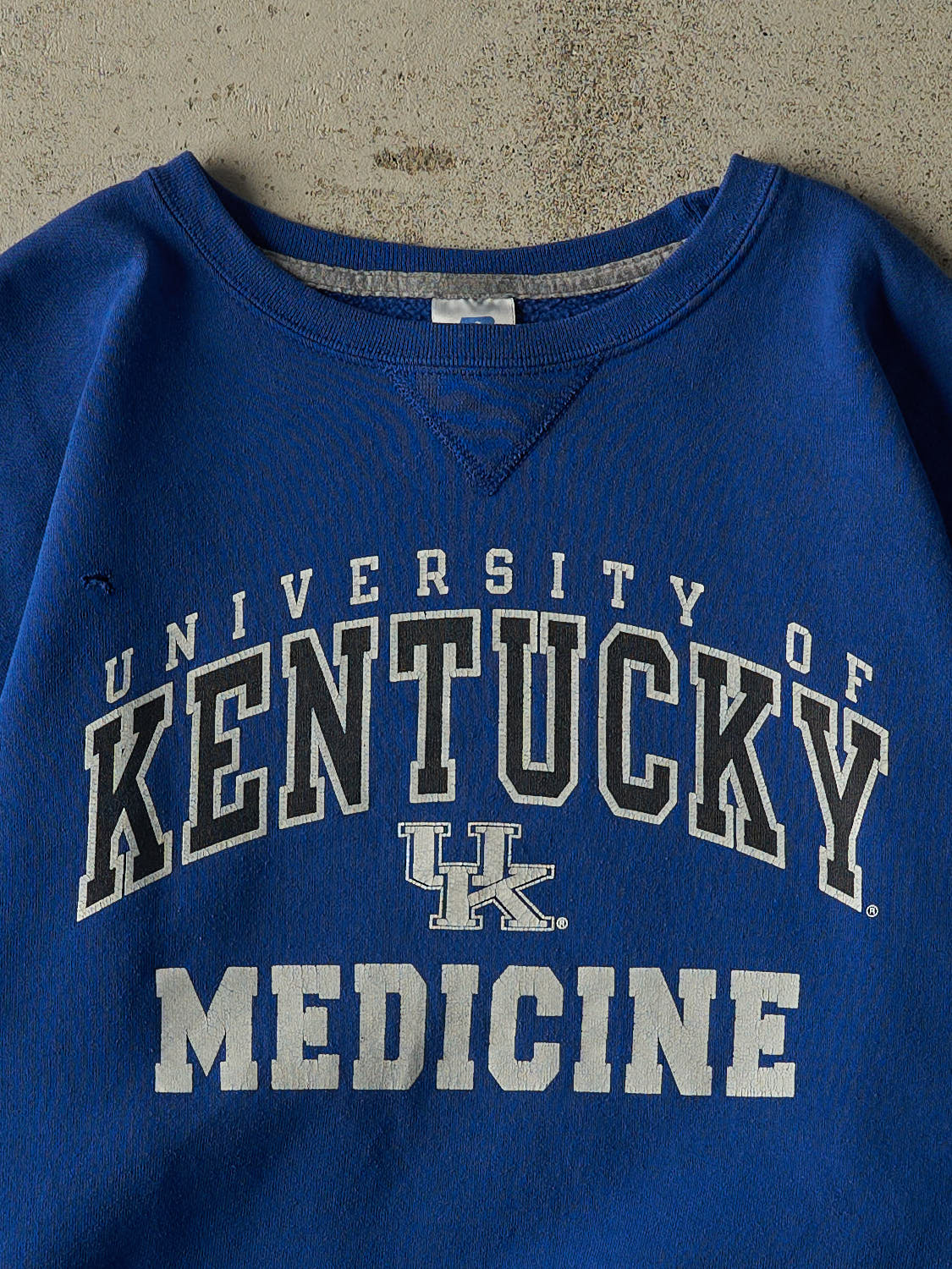 Vintage Y2K Blue Russell Athletic University of Kentucky Medicine Crewneck (L/XL)