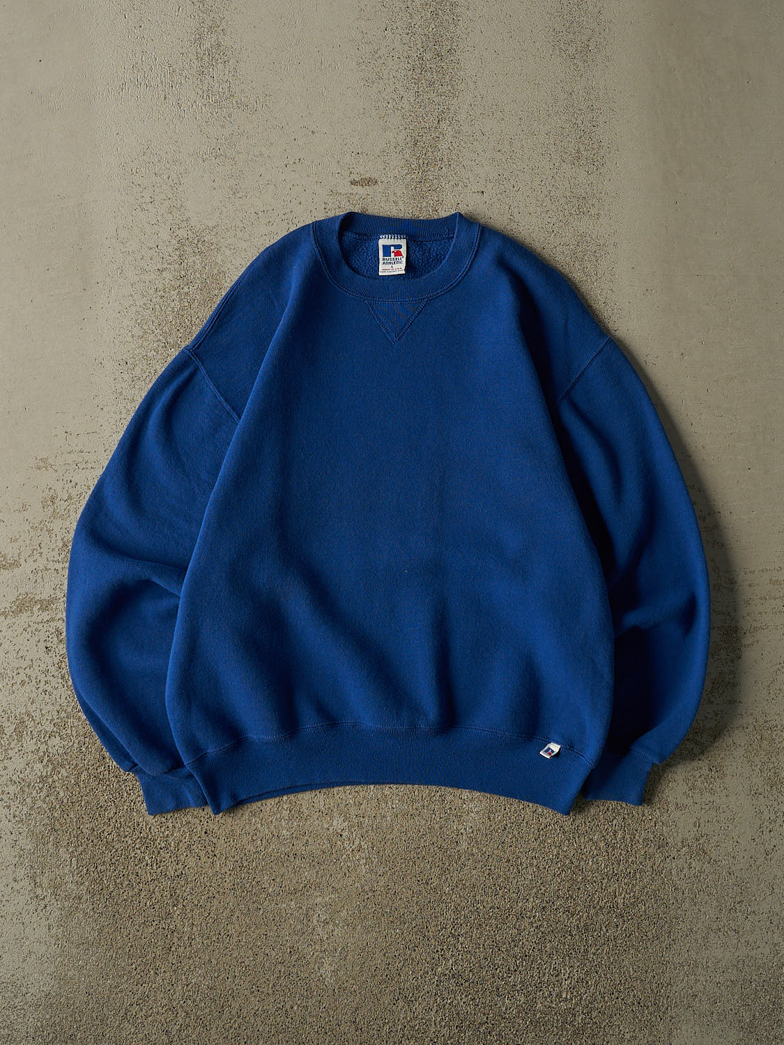 Vintage 90s Blue Russell Athletic Blank Crewneck (M)