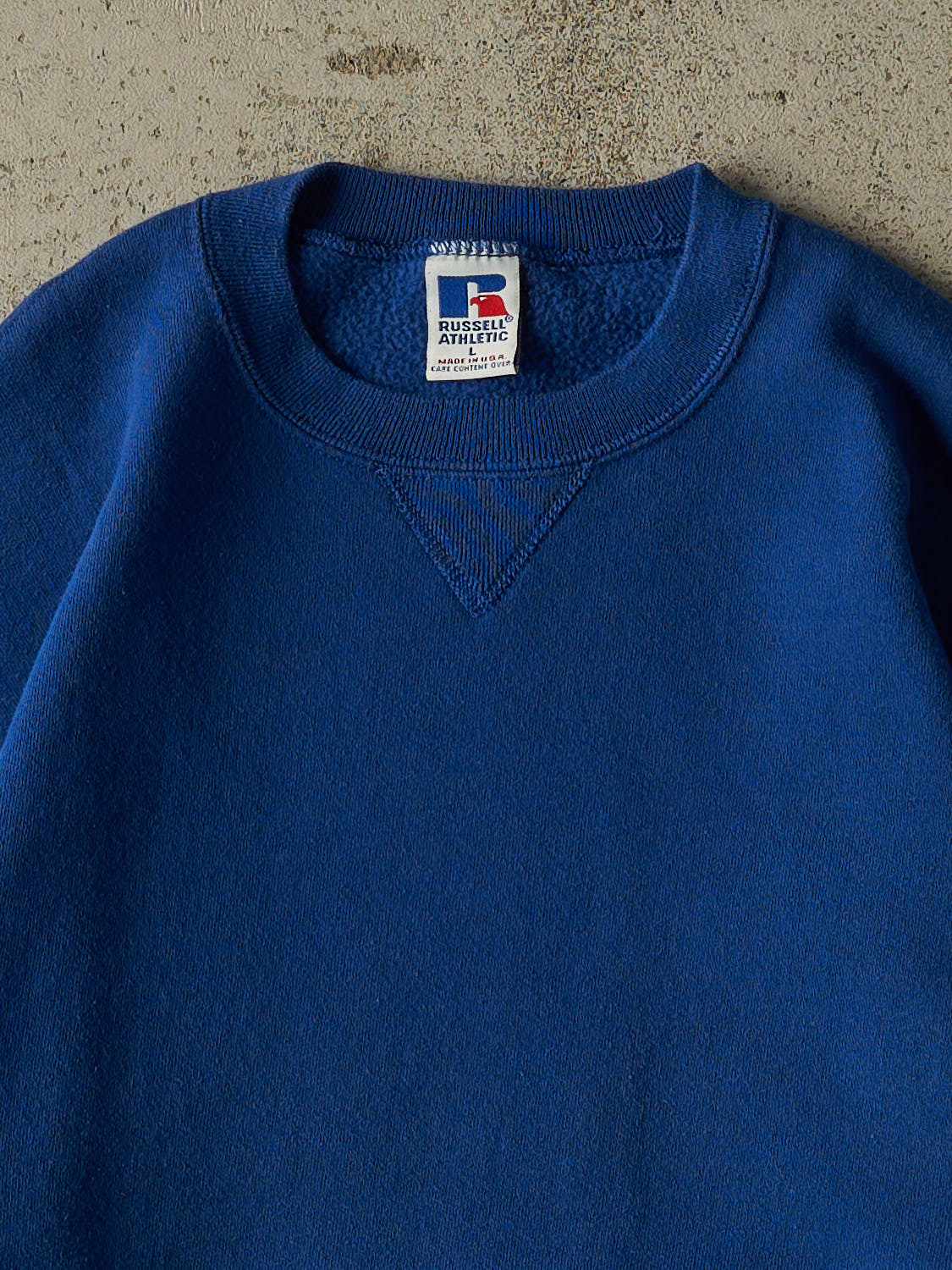 Vintage 90s Blue Russell Athletic Blank Crewneck (M)