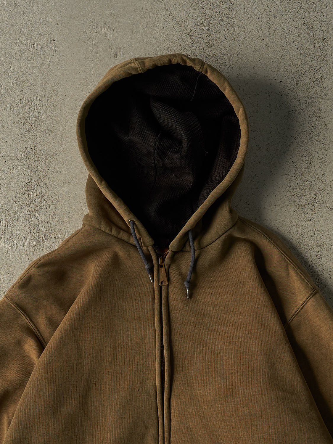 Vintage 90s Sun Faded Green Carhartt Heavyweight Zip Up Hoodie (XL/XXL)