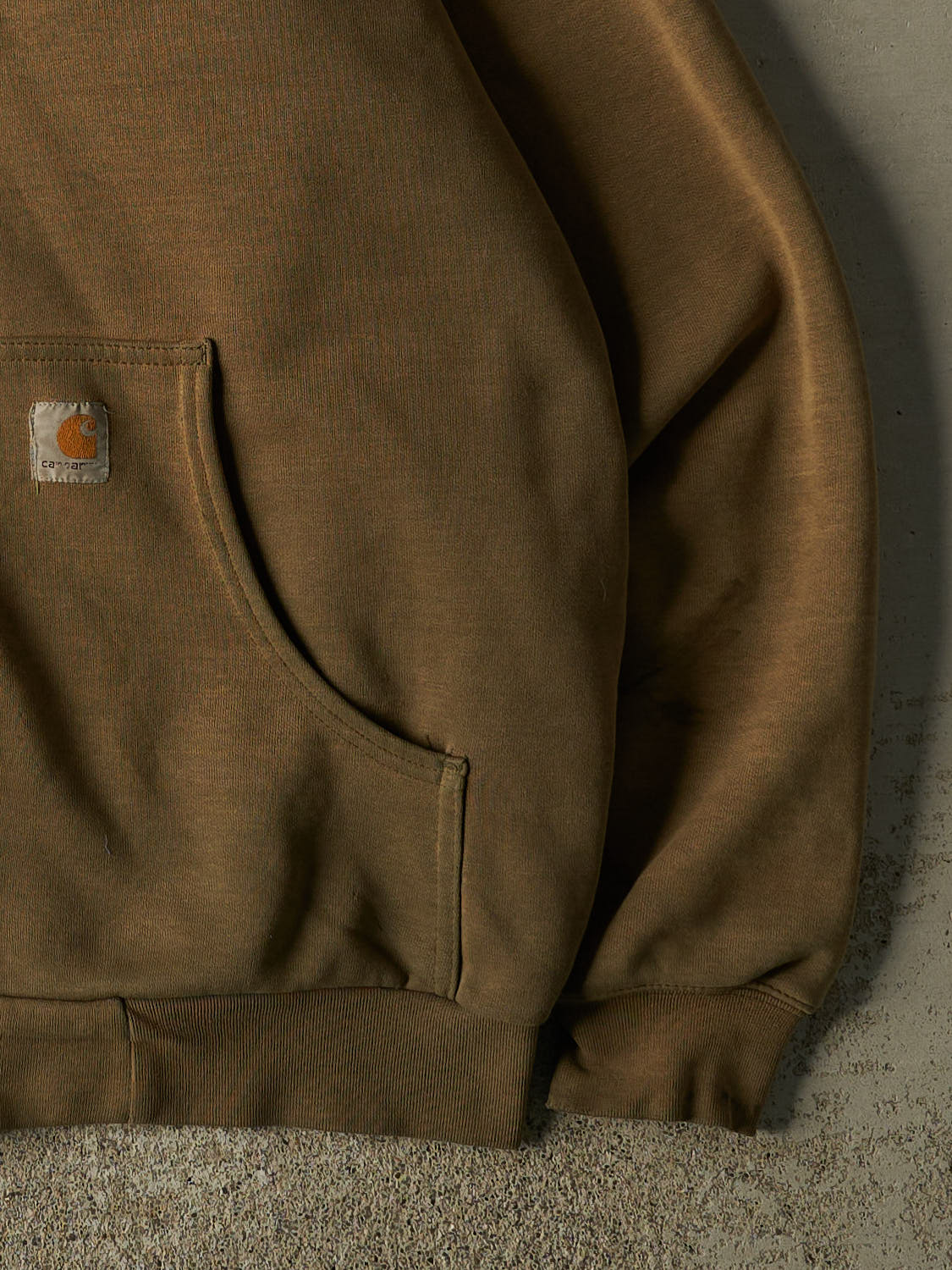Vintage 90s Sun Faded Green Carhartt Heavyweight Zip Up Hoodie (XL/XXL)
