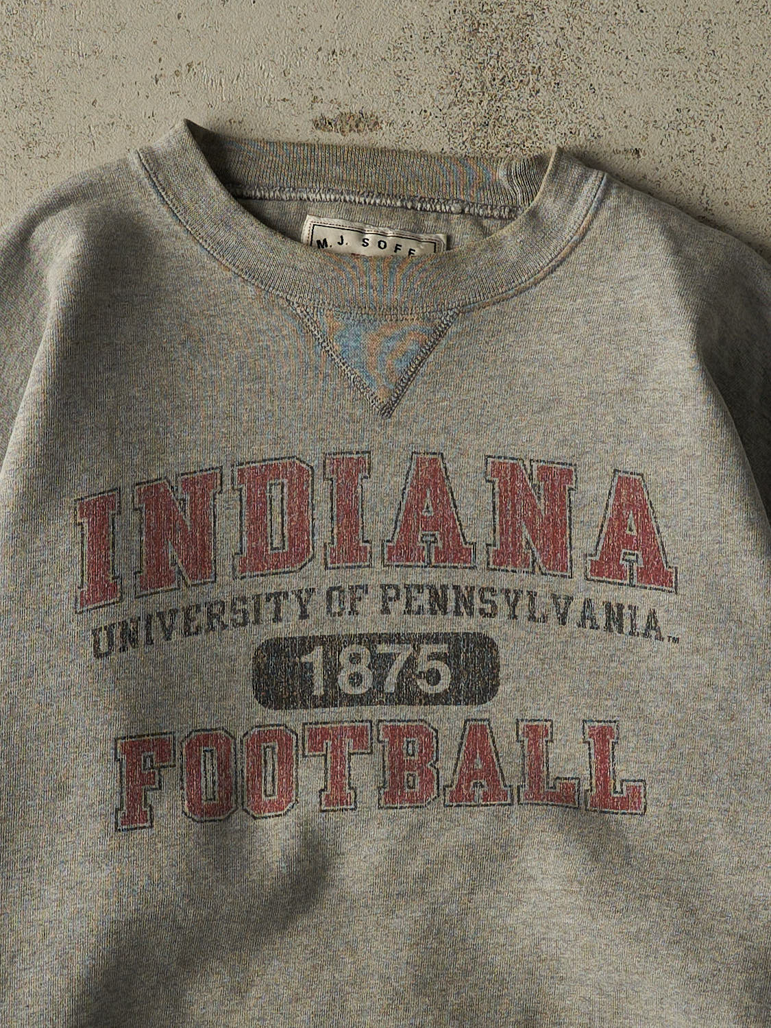 Vintage 90s Grey University of Pennsylvania Football Crewneck (M/L)