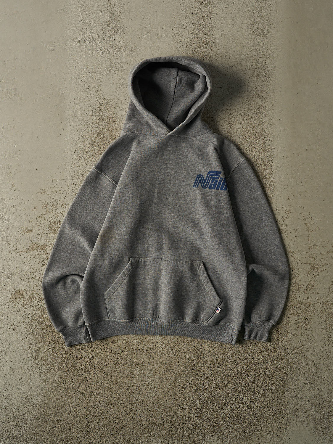 Vintage 90s Grey Russell Athletic Nait Hoodie (XS)