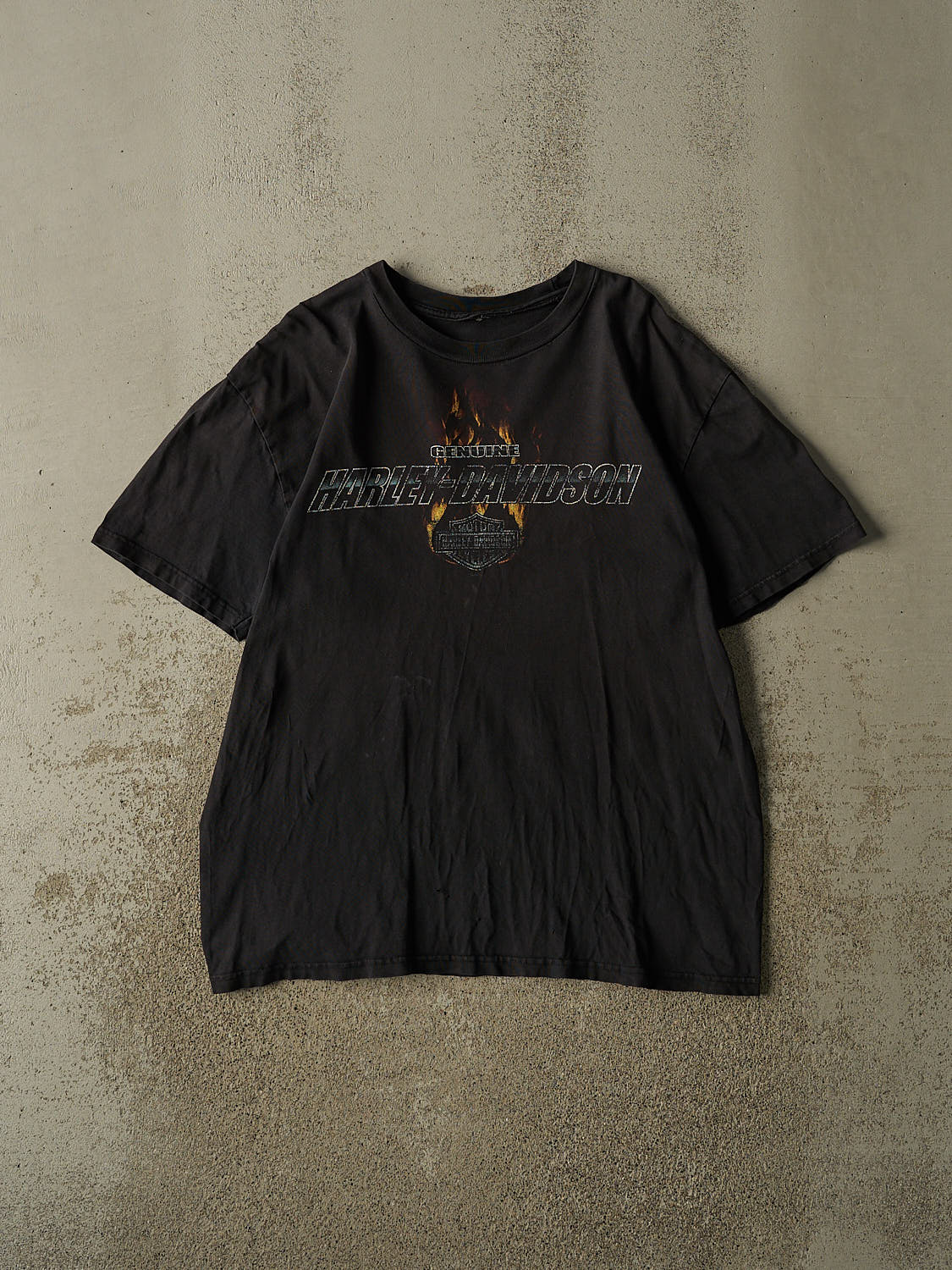 Vintage 09' Faded Black Harley Davidson Red Deer Alberta Tee (XL)