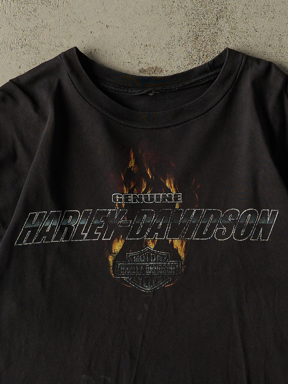 Vintage 09' Faded Black Harley Davidson Red Deer Alberta Tee (XL)