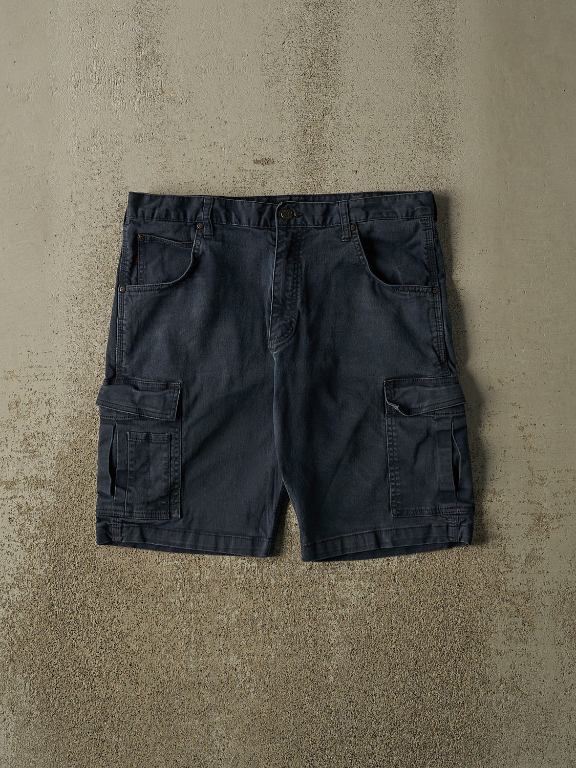 Vintage 90s Navy Blue Tough Duck Cargo Shorts (36x11)