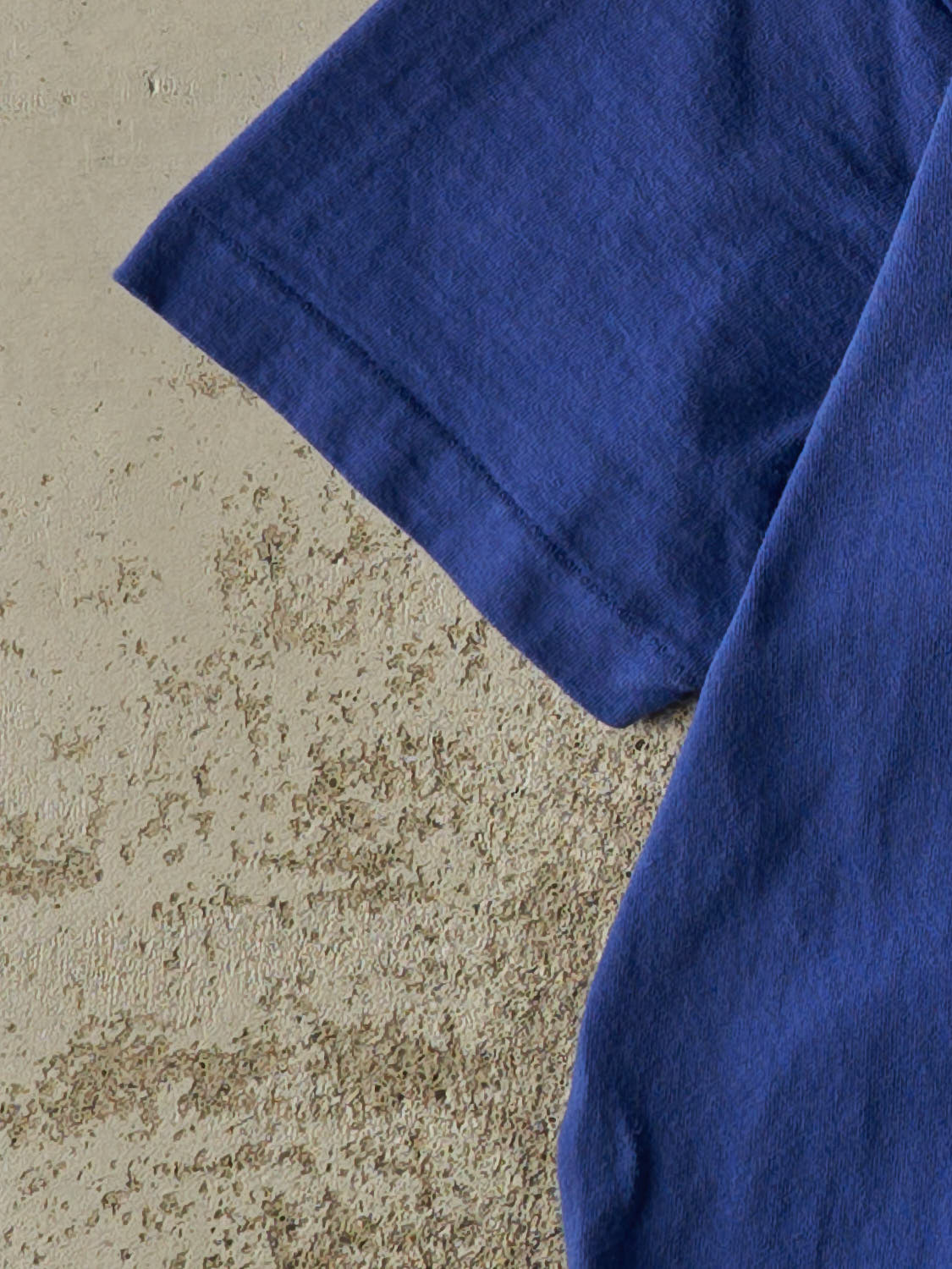 Vintage 90s Blue Blank Single Stitch Tee (M)
