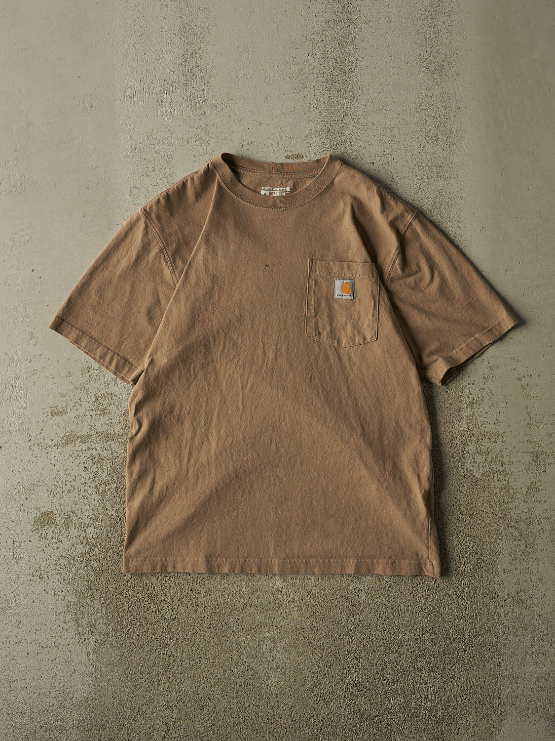 Vintage Y2K Beige Carhartt Pocket Tee (L)
