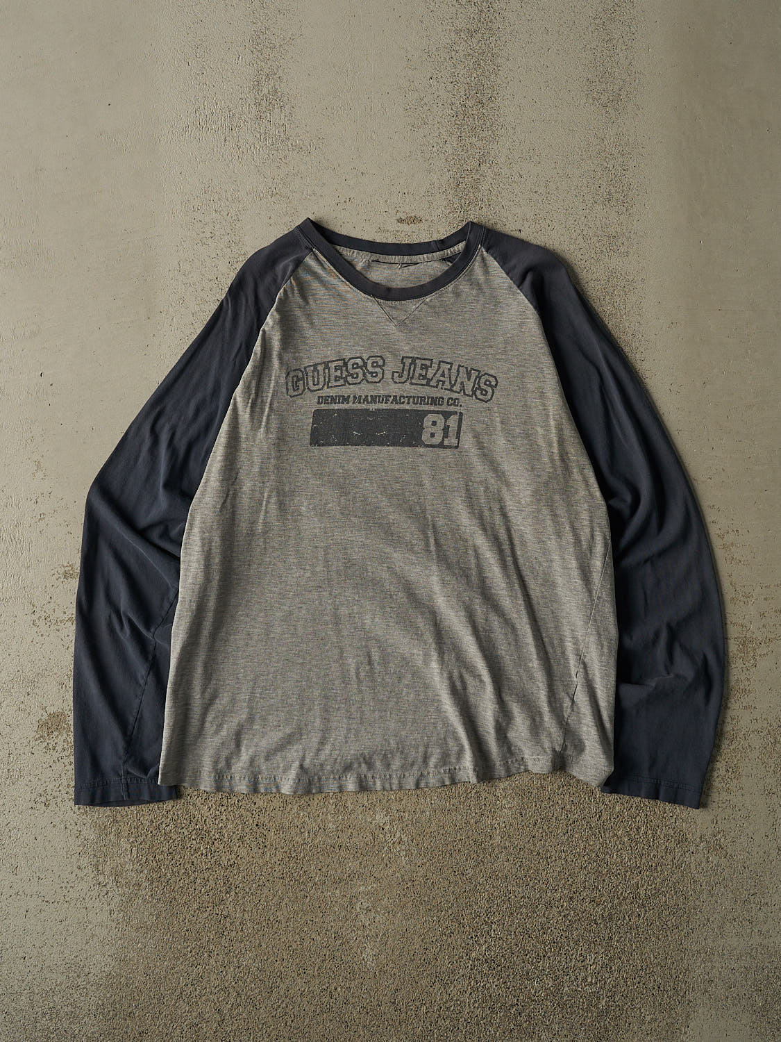 Vintage Y2K Grey Guess Jeans Long Sleeve (L/XL)