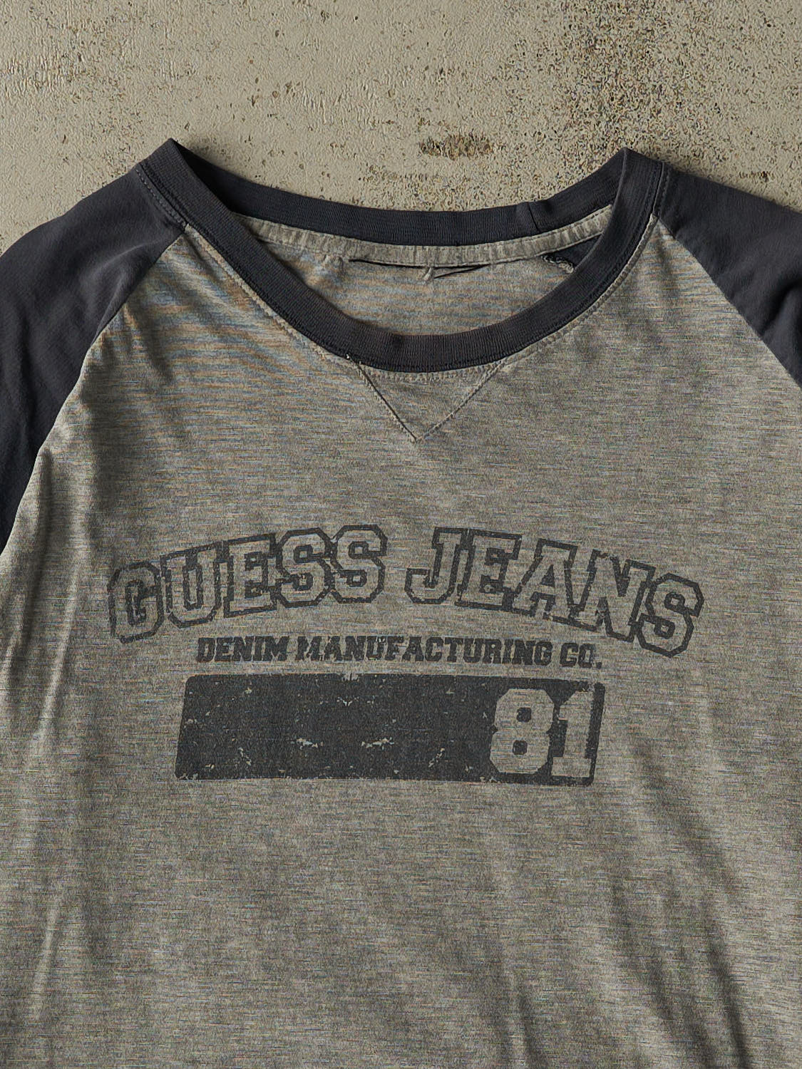 Vintage Y2K Grey Guess Jeans Long Sleeve (L/XL)