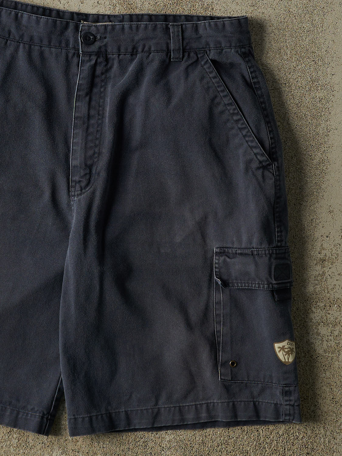 Vintage 90s Navy Blue BUM Cargo Shorts (34x10.5)