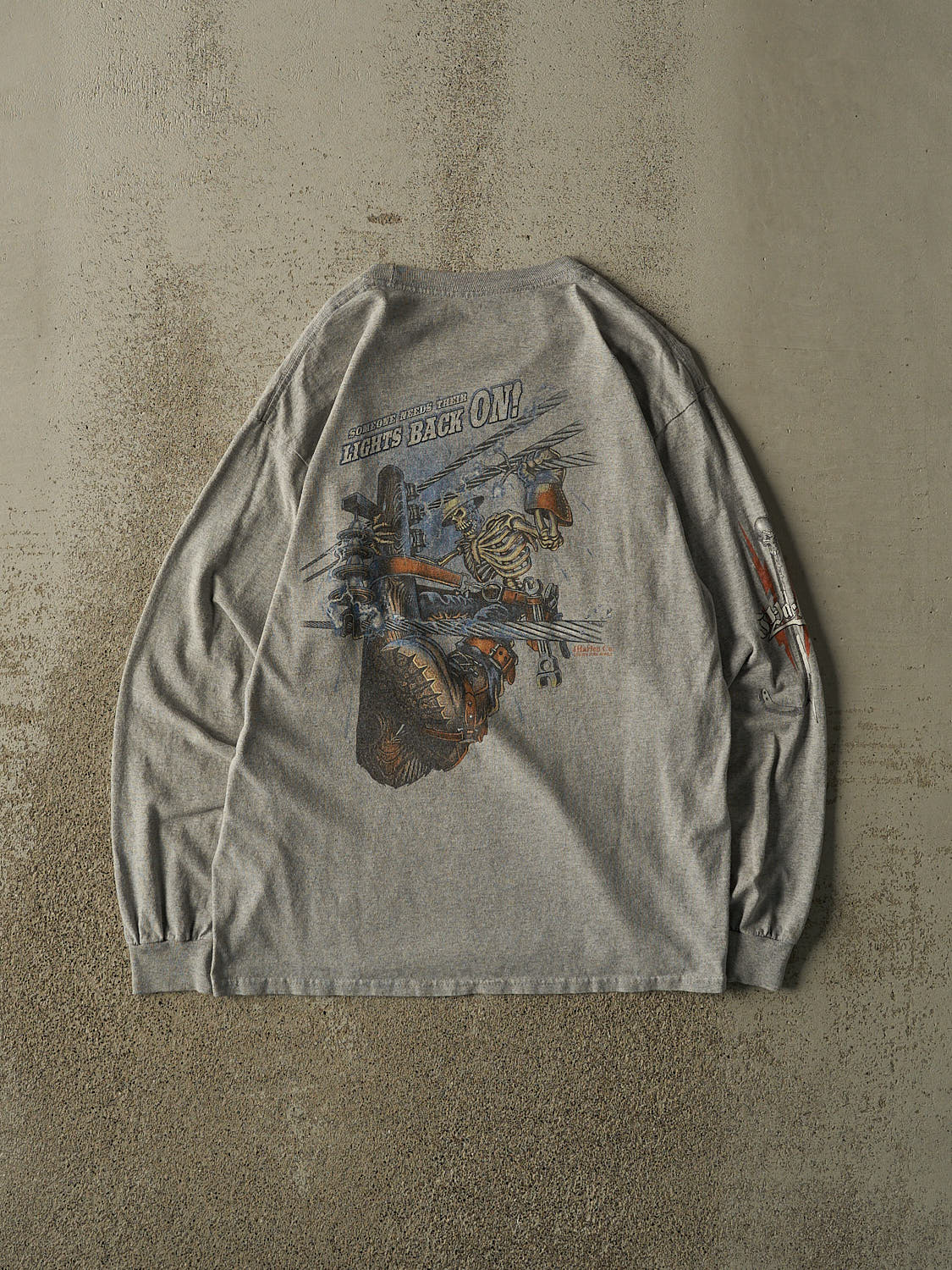 Vintage Y2K Grey J Harlen Tools Long Sleeve (S/M)