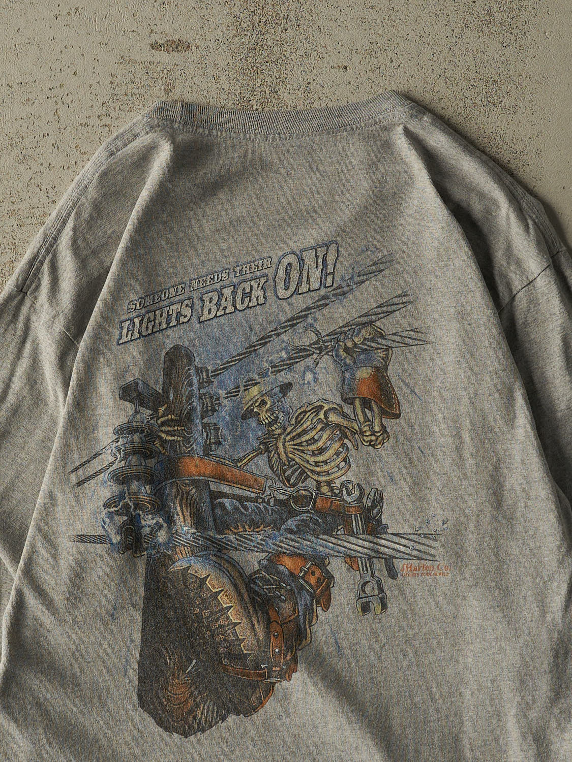 Vintage Y2K Grey J Harlen Tools Long Sleeve (S/M)