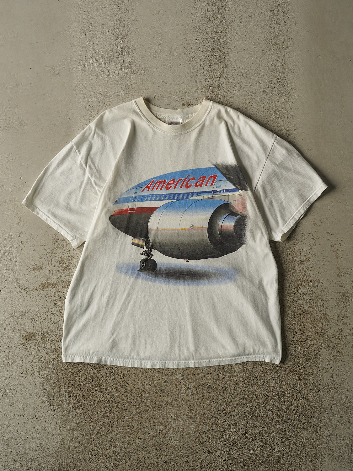 Vintage 90s White American Airlines Tee (L/XL)