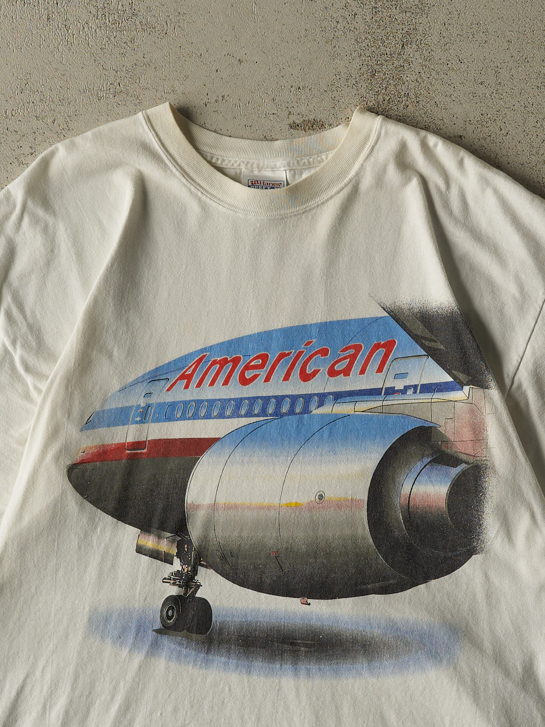 Vintage 90s White American Airlines Tee (L/XL)