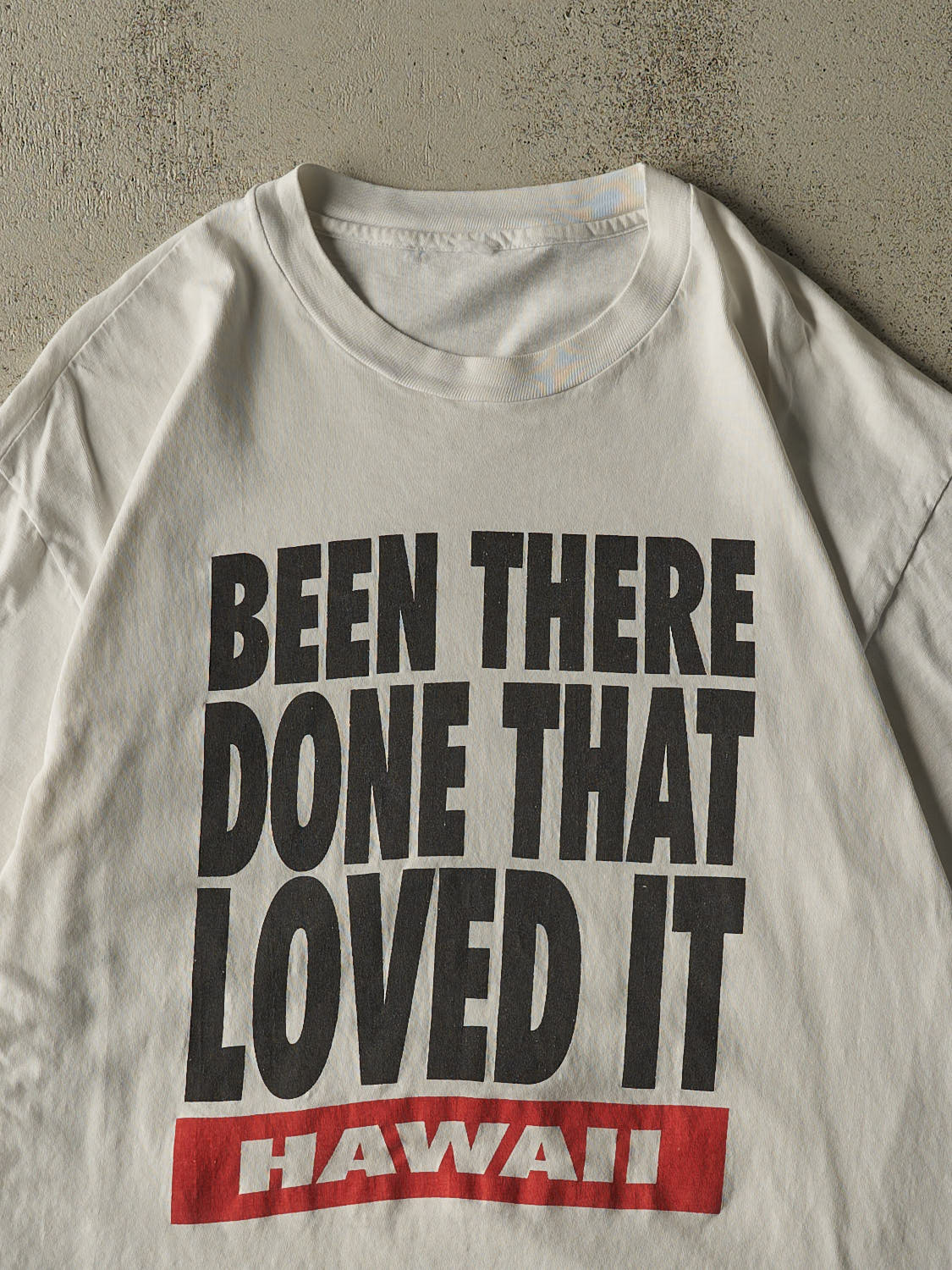 Vintage 90s White Hawaii "Been There, Done That, Loved It" Tee (L/XL)