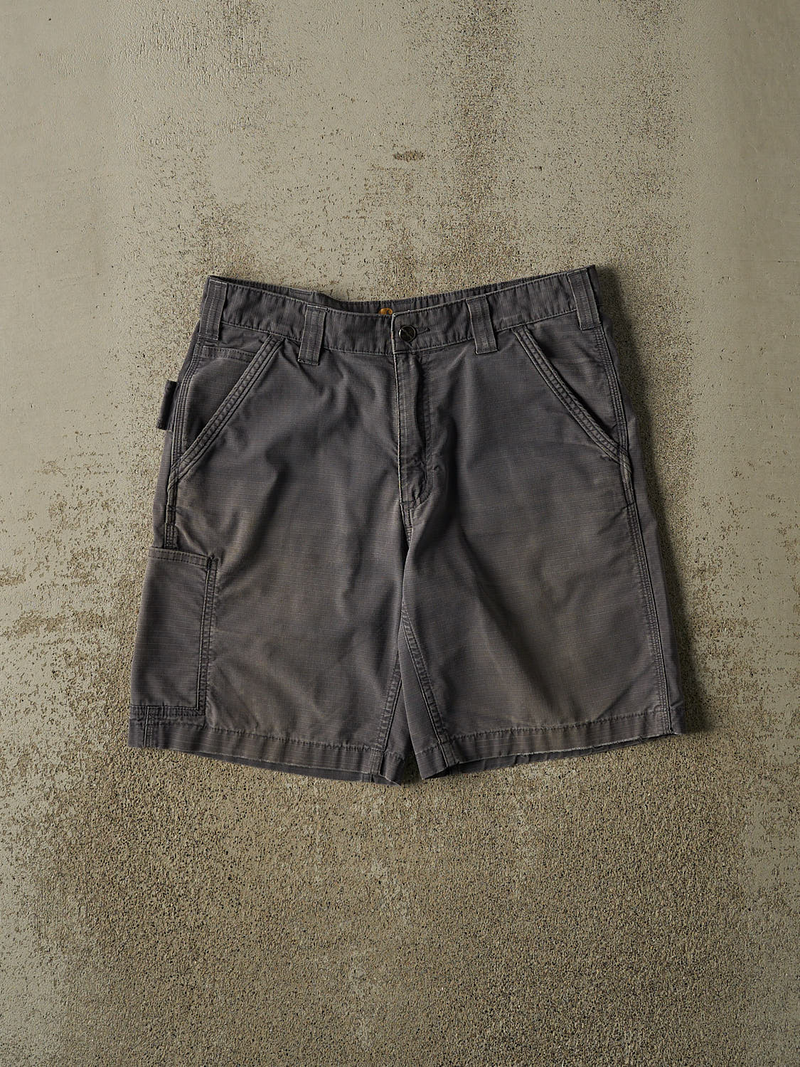 Vintage Y2K Grey Carhartt Carpenter Ripstop Shorts (33x9)