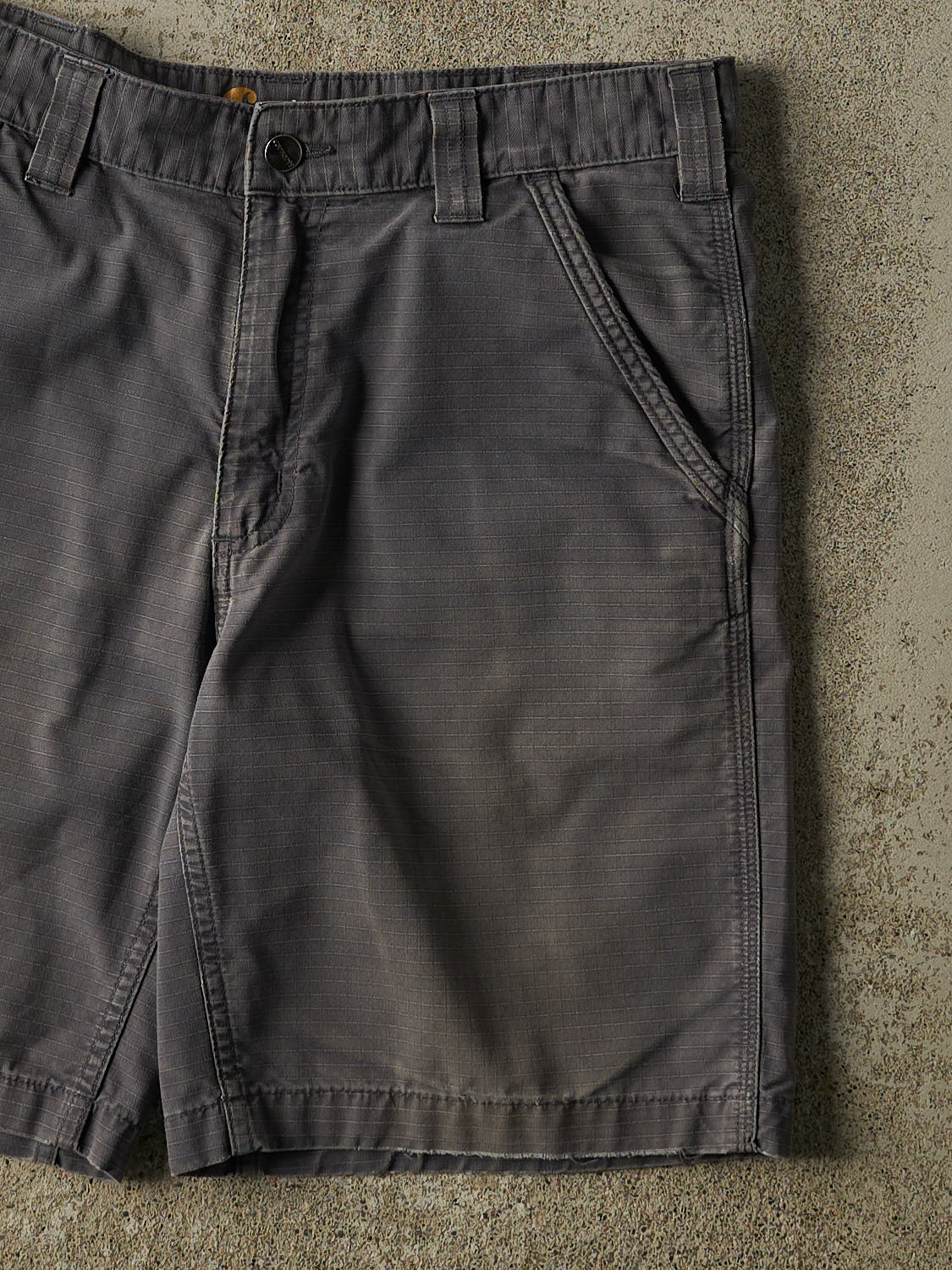 Vintage Y2K Grey Carhartt Carpenter Ripstop Shorts (33x9)