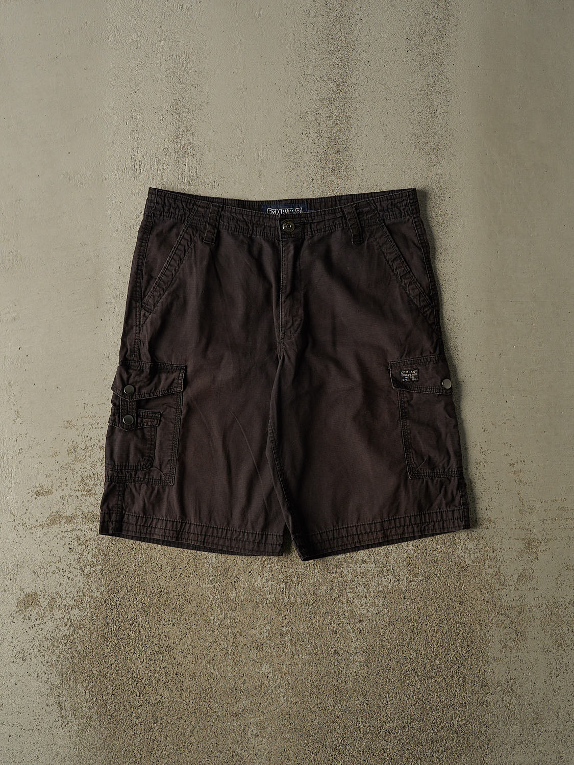 Vintage 90s Sun Faded Black Lightweight Cargo Shorts (36x13.5)