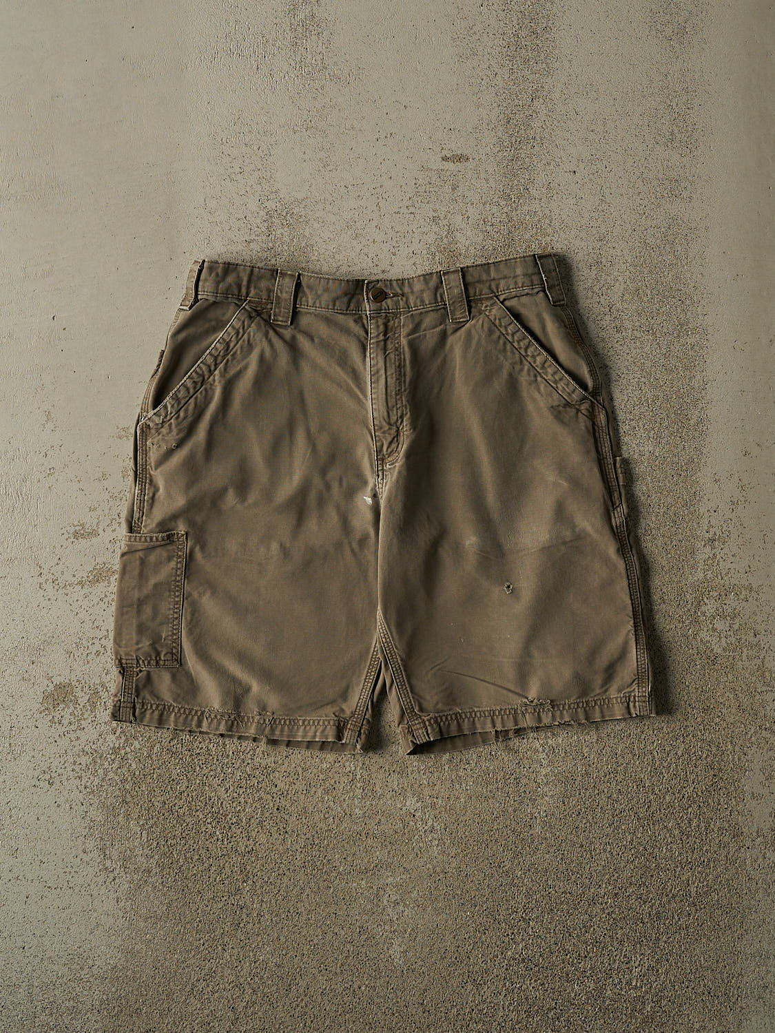 Vintage 90s Brown Carhartt Carpenter Shorts (33x10)