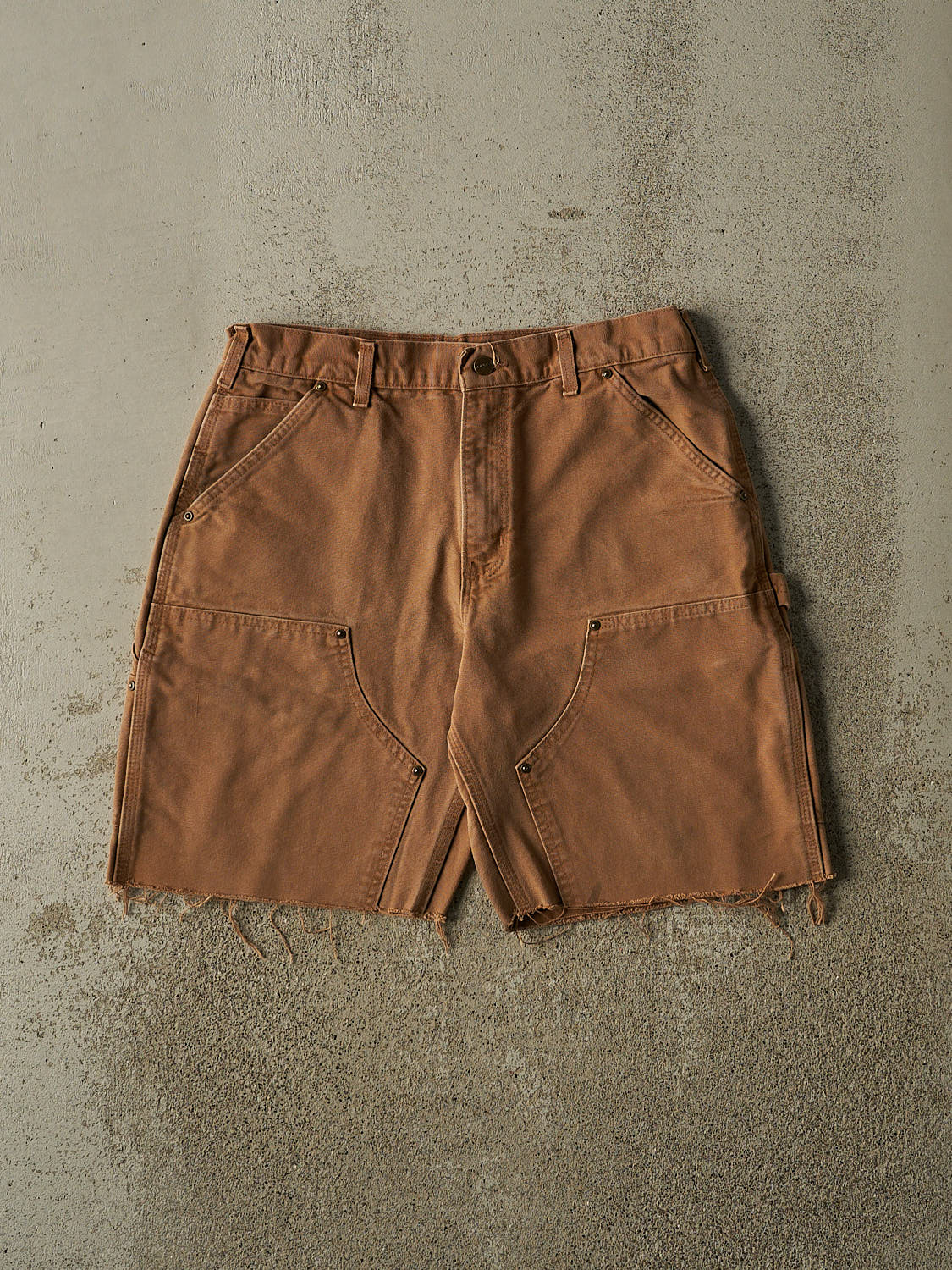 Vintage 90s Camel Carhartt Double Knee Carpenter Shorts (32x9)