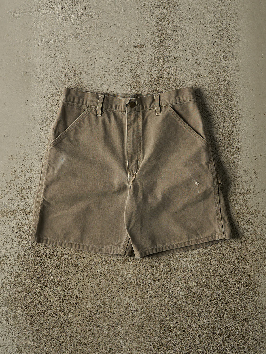 Vintage 90s Beige Carhartt Carpenter Shorts (30x7.5)