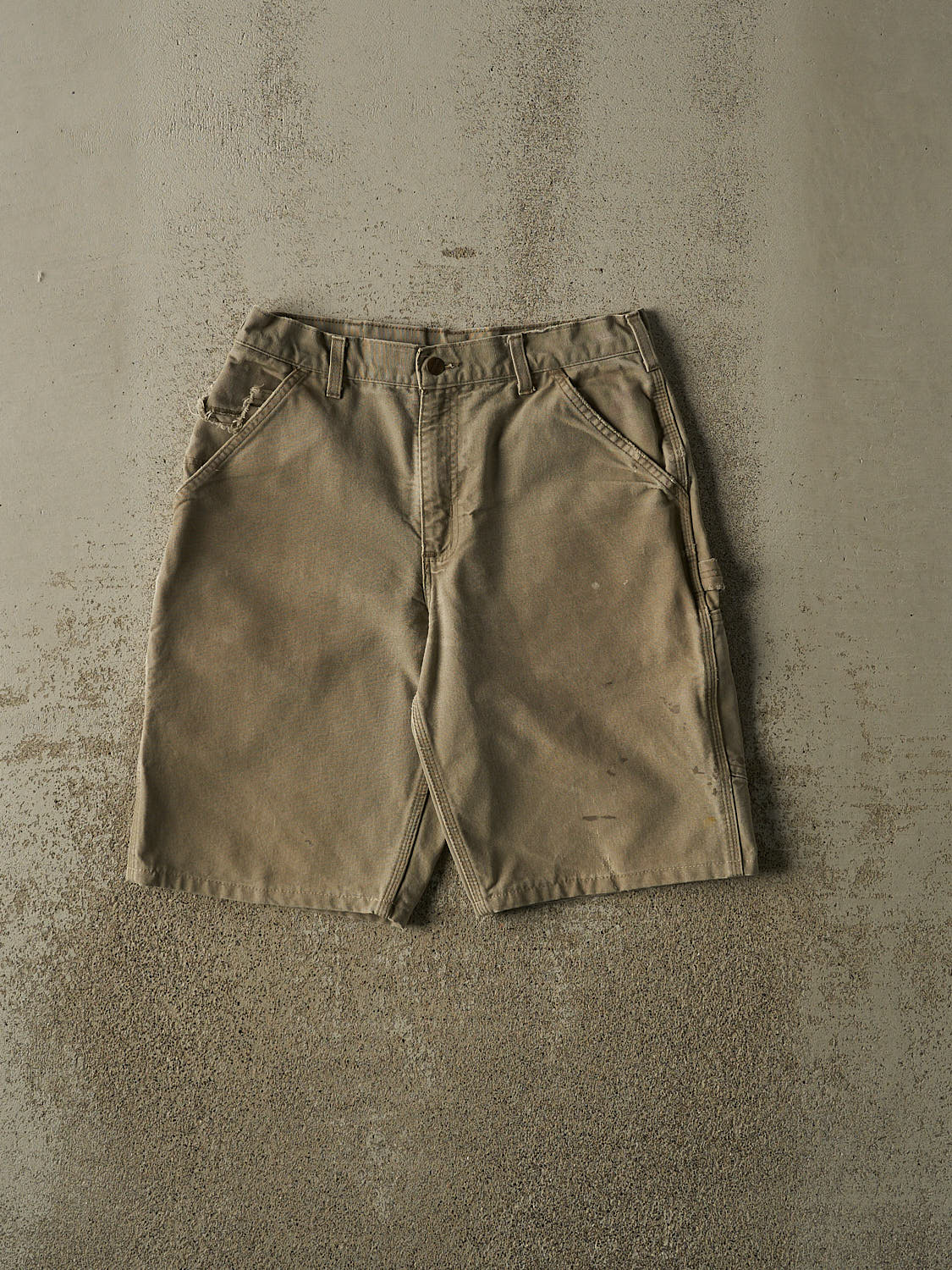 Vintage 90s Beige Carhartt Carpenter Shorts (31x11)