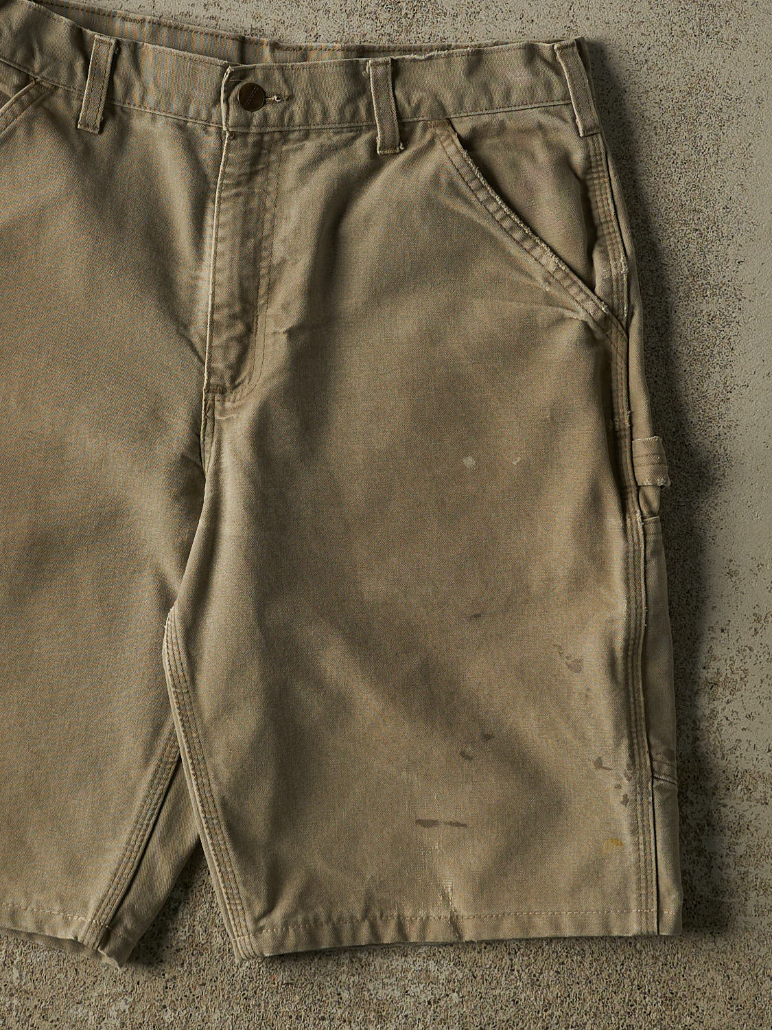 Vintage 90s Beige Carhartt Carpenter Shorts (31x11)