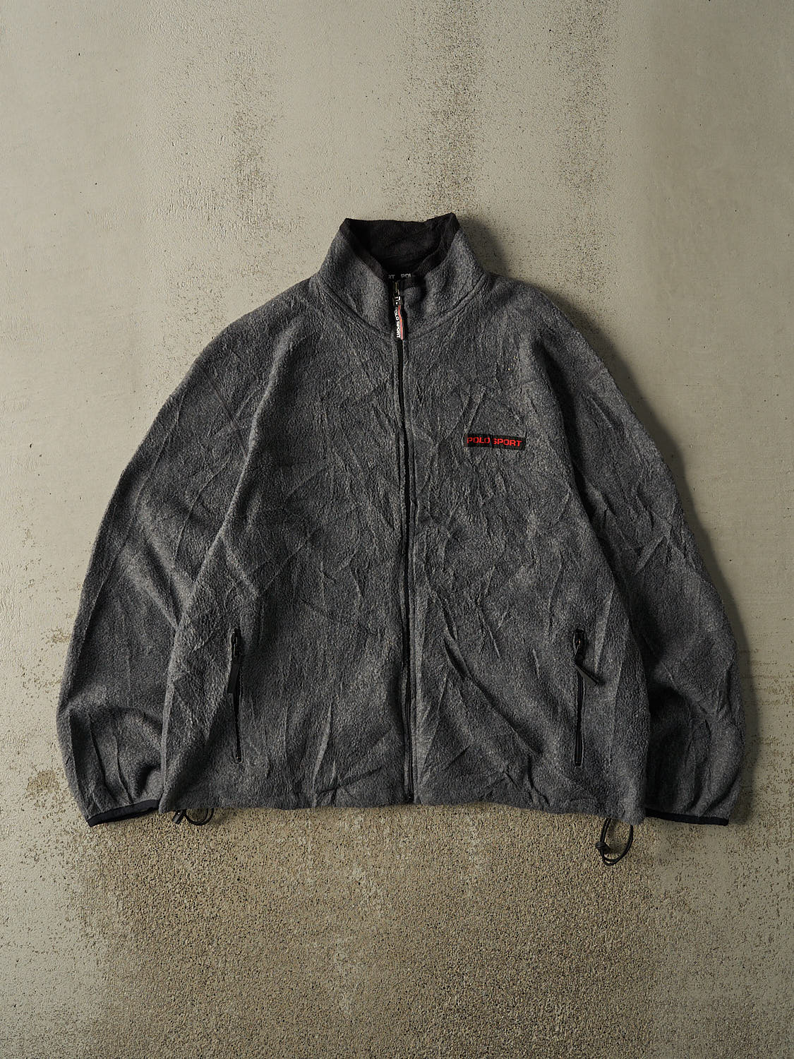 Vintage 90s Charcoal Grey Polo Sport Fleece (L/XL)