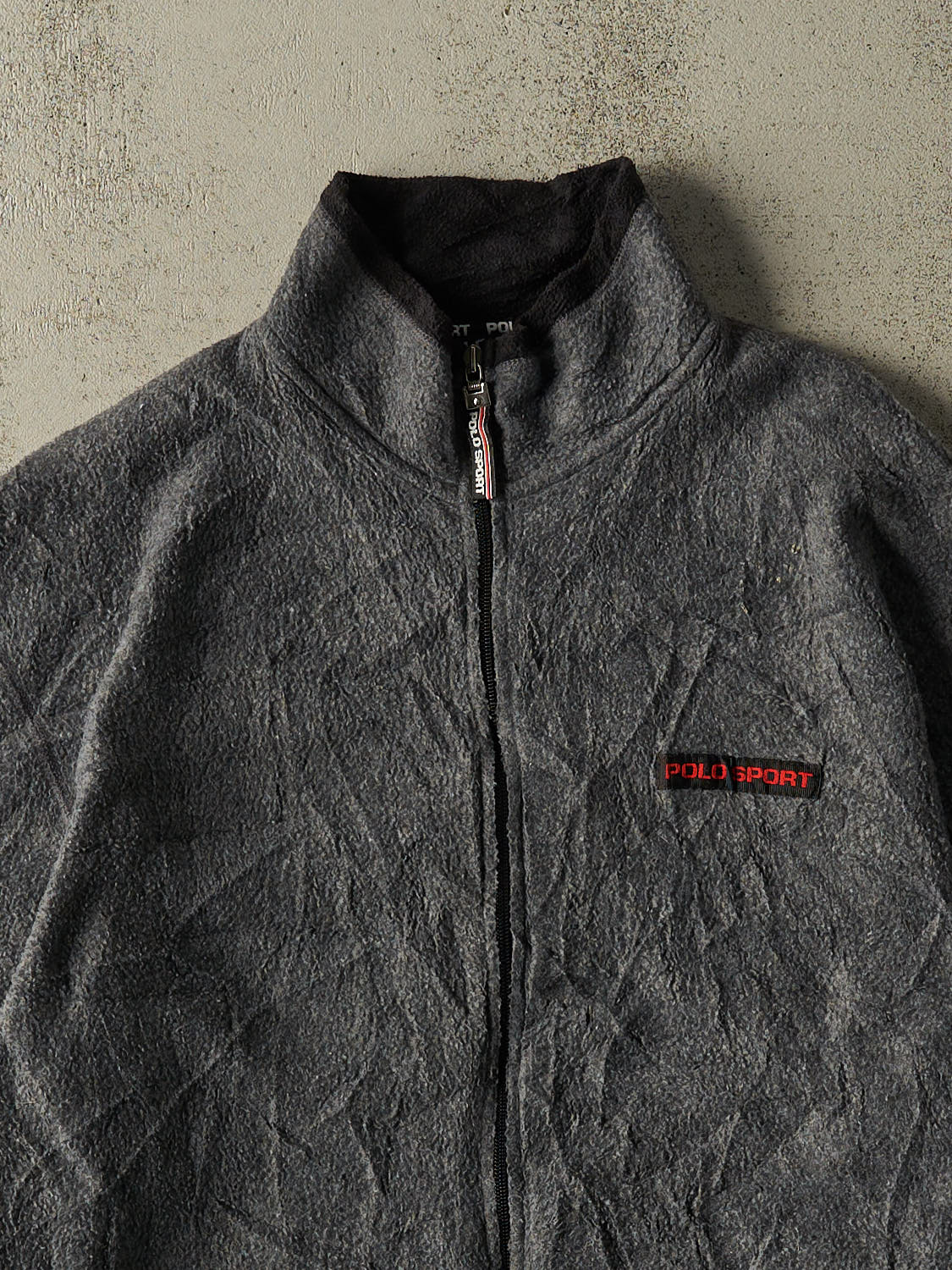Vintage 90s Charcoal Grey Polo Sport Fleece (L/XL)