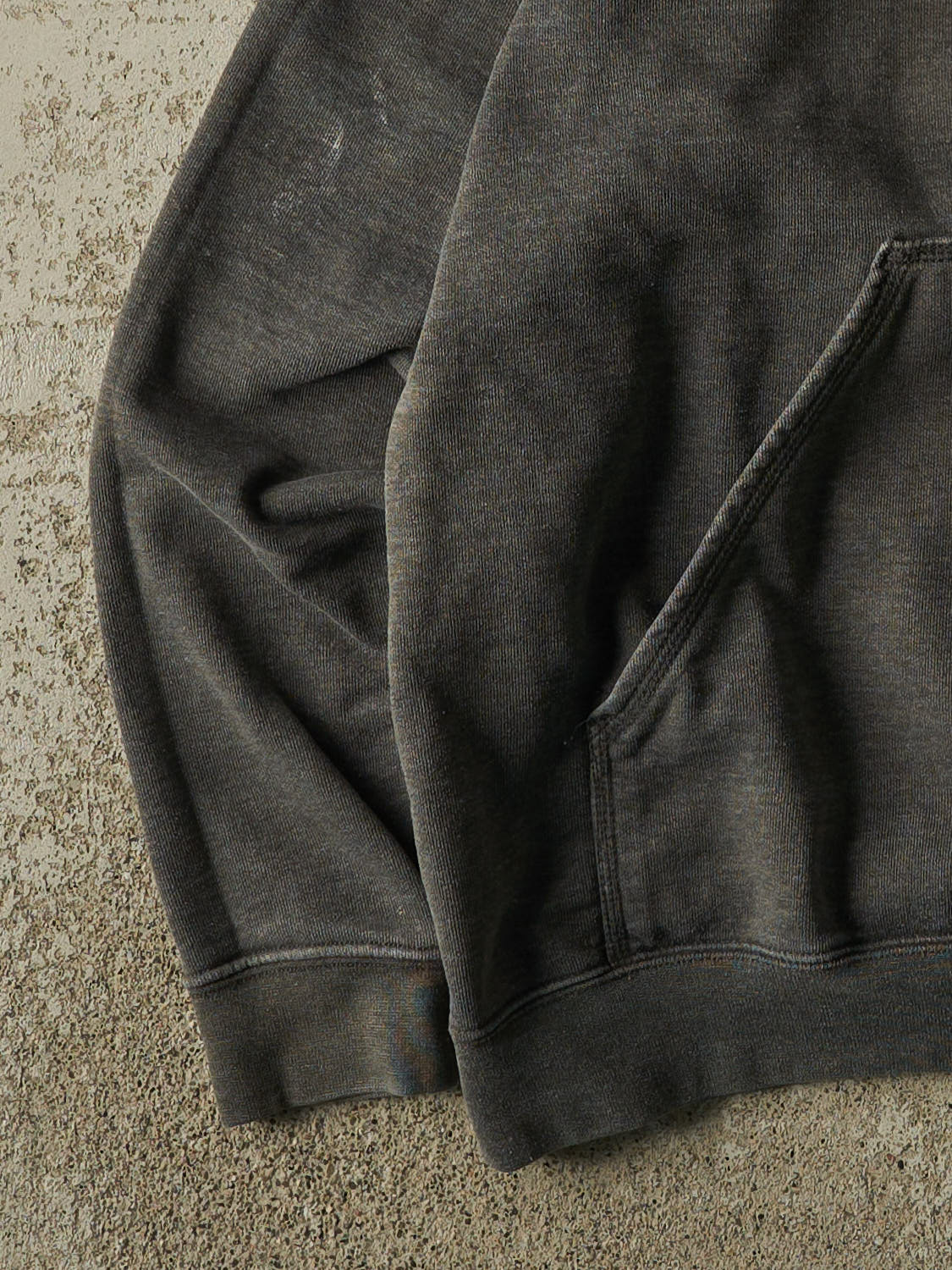 Vintage Y2K Charcoal Grey Carhartt Hoodie (XL)