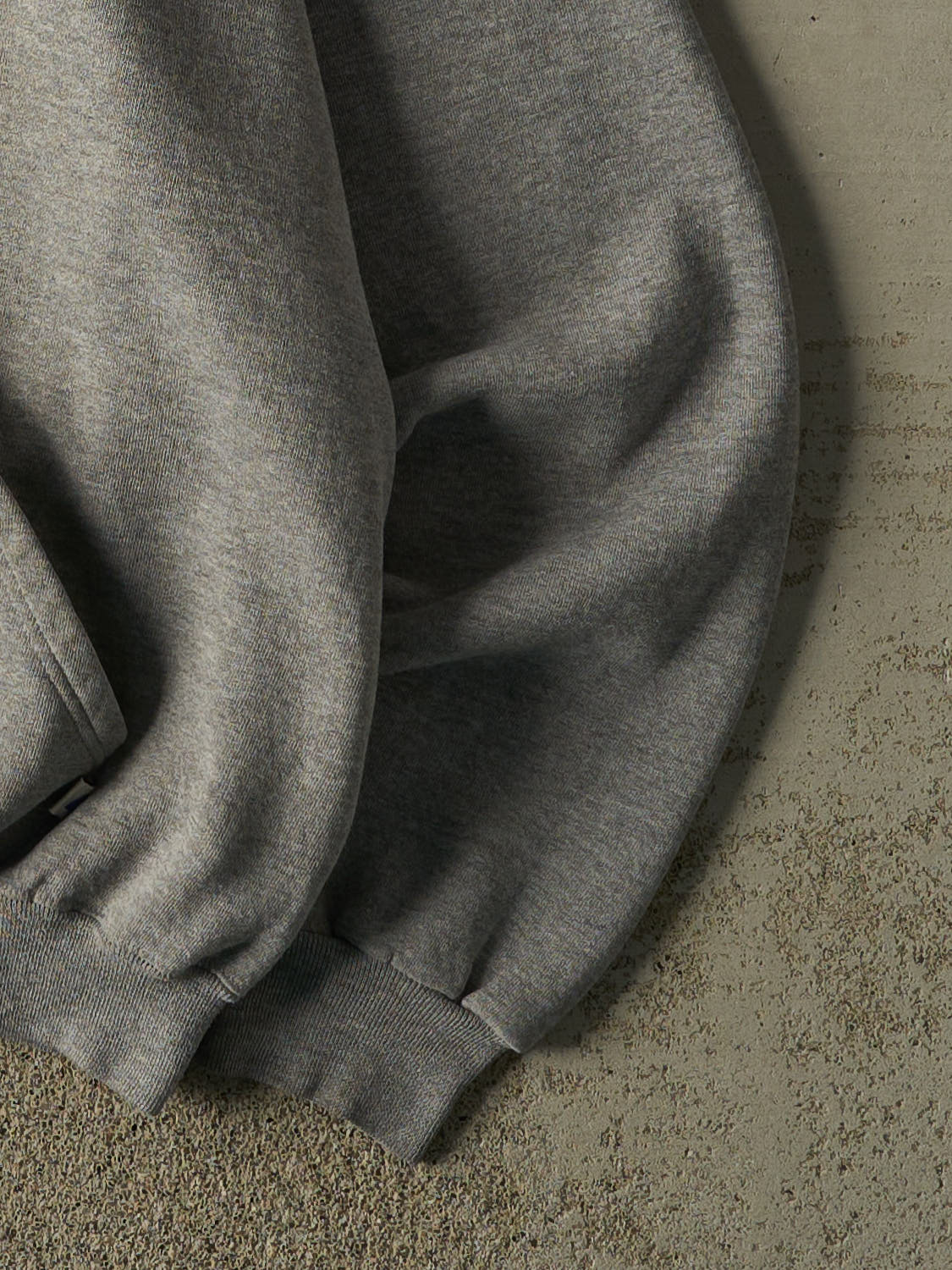 Vintage Y2K Grey Russell Athletic Blank Hoodie (XL)