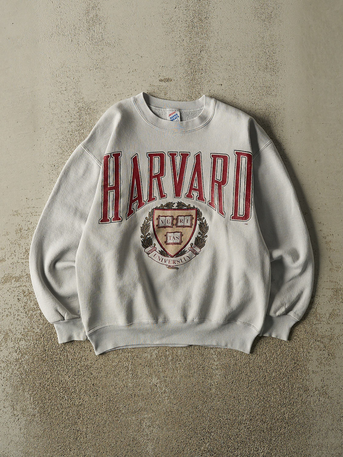 Vintage 80s Grey Harvard University Crewneck (XS/S)
