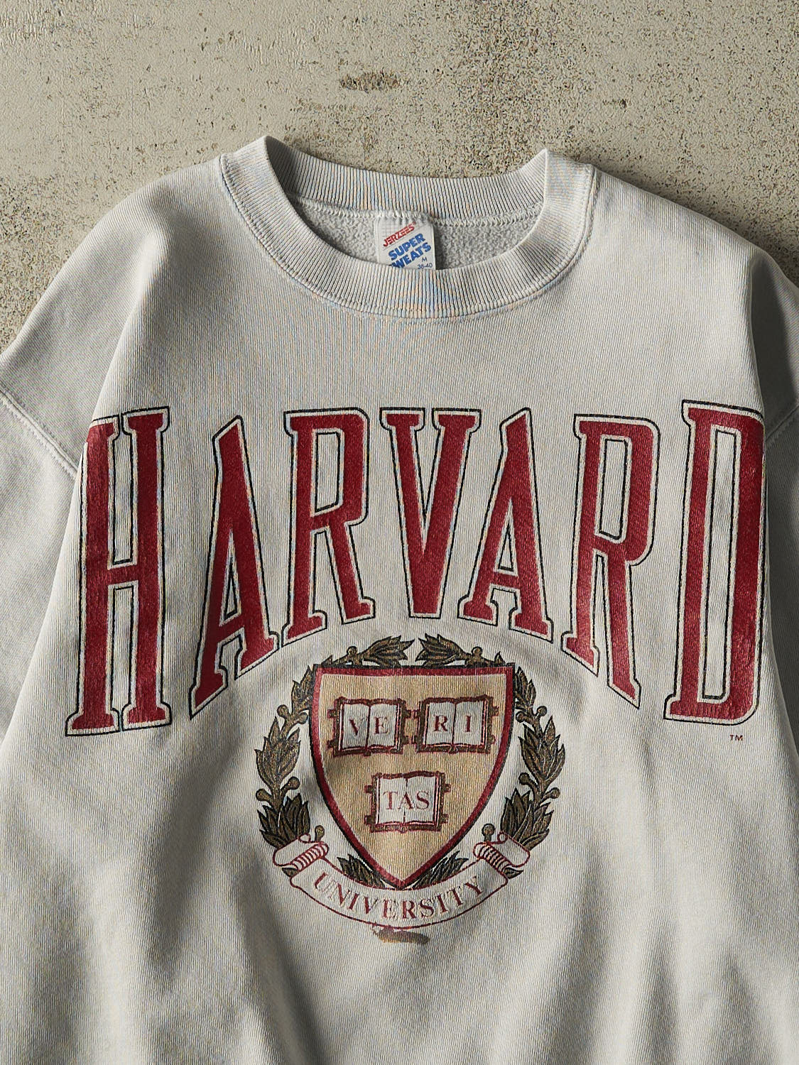 Vintage 80s Grey Harvard University Crewneck (XS/S)