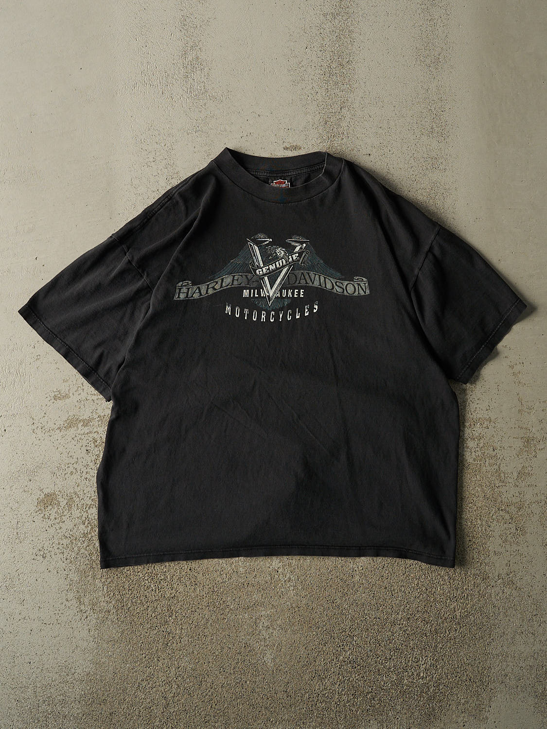 Vintage 90s Faded Black Harley Davidson Calgary Tee (XL)