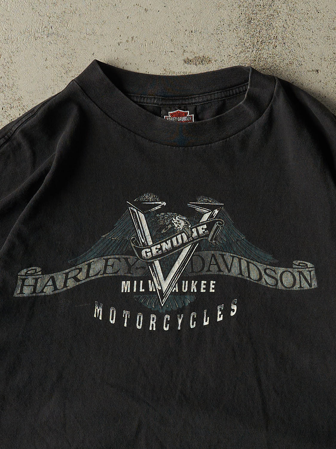 Vintage 90s Faded Black Harley Davidson Calgary Tee (XL)