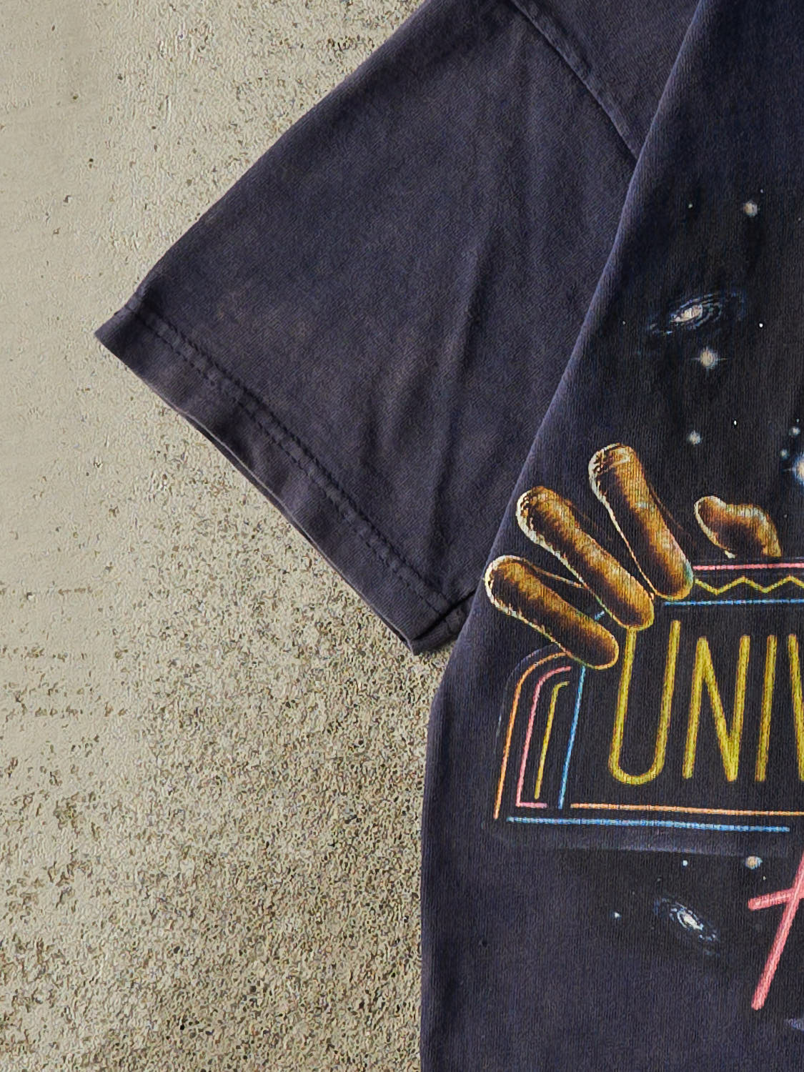 Vintage 90s Sun Faded Navy Universal Studios Hollywood ET Tee (XXS/XS)