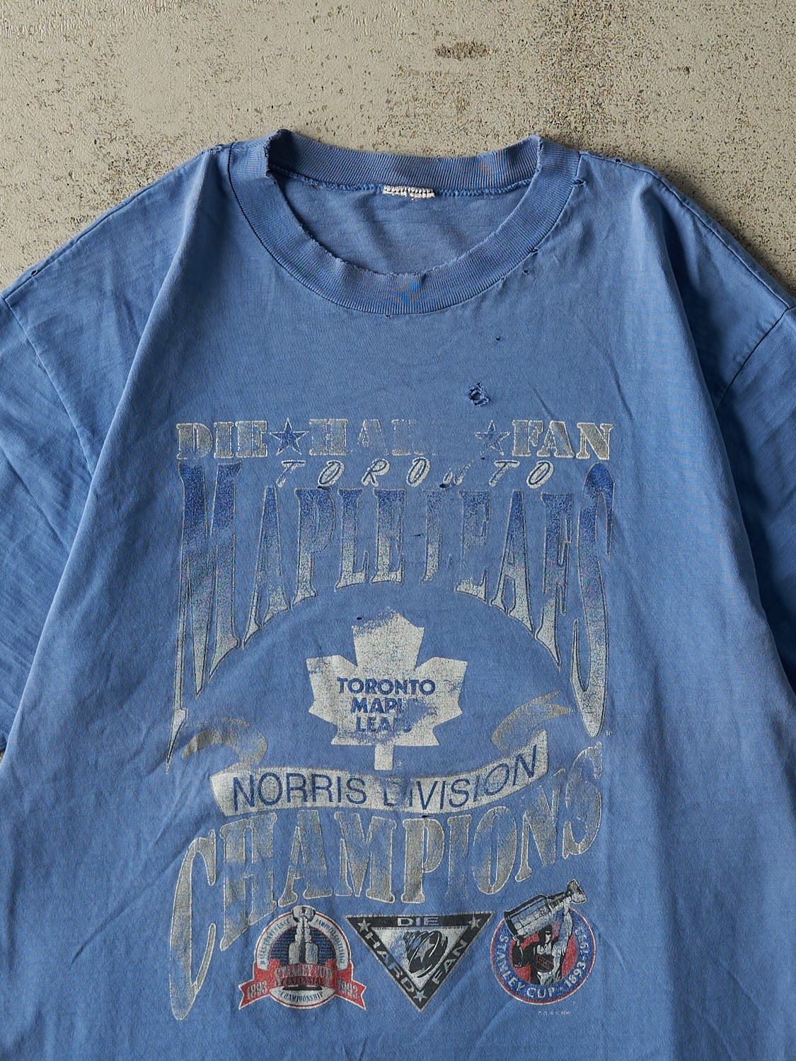 Vintage 90s Blue Toronto Maple Leafs Single Stitch Tee (L)