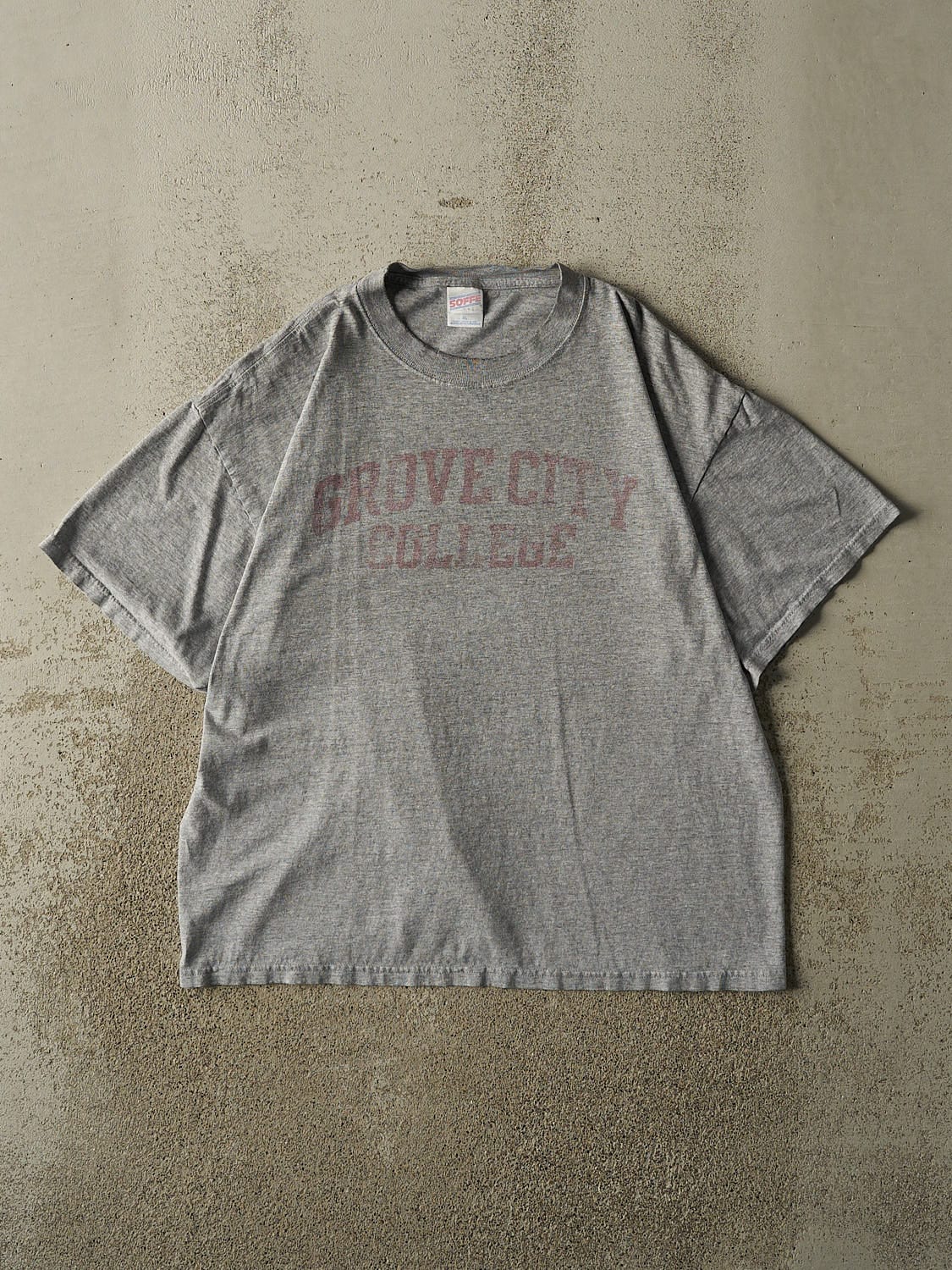 Vintage 90s Grey Grove City College Tee (M/L)