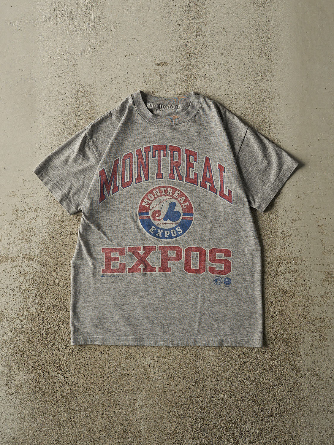 Vintage 90s Grey Montreal Expos Single Stitch Tee (S)