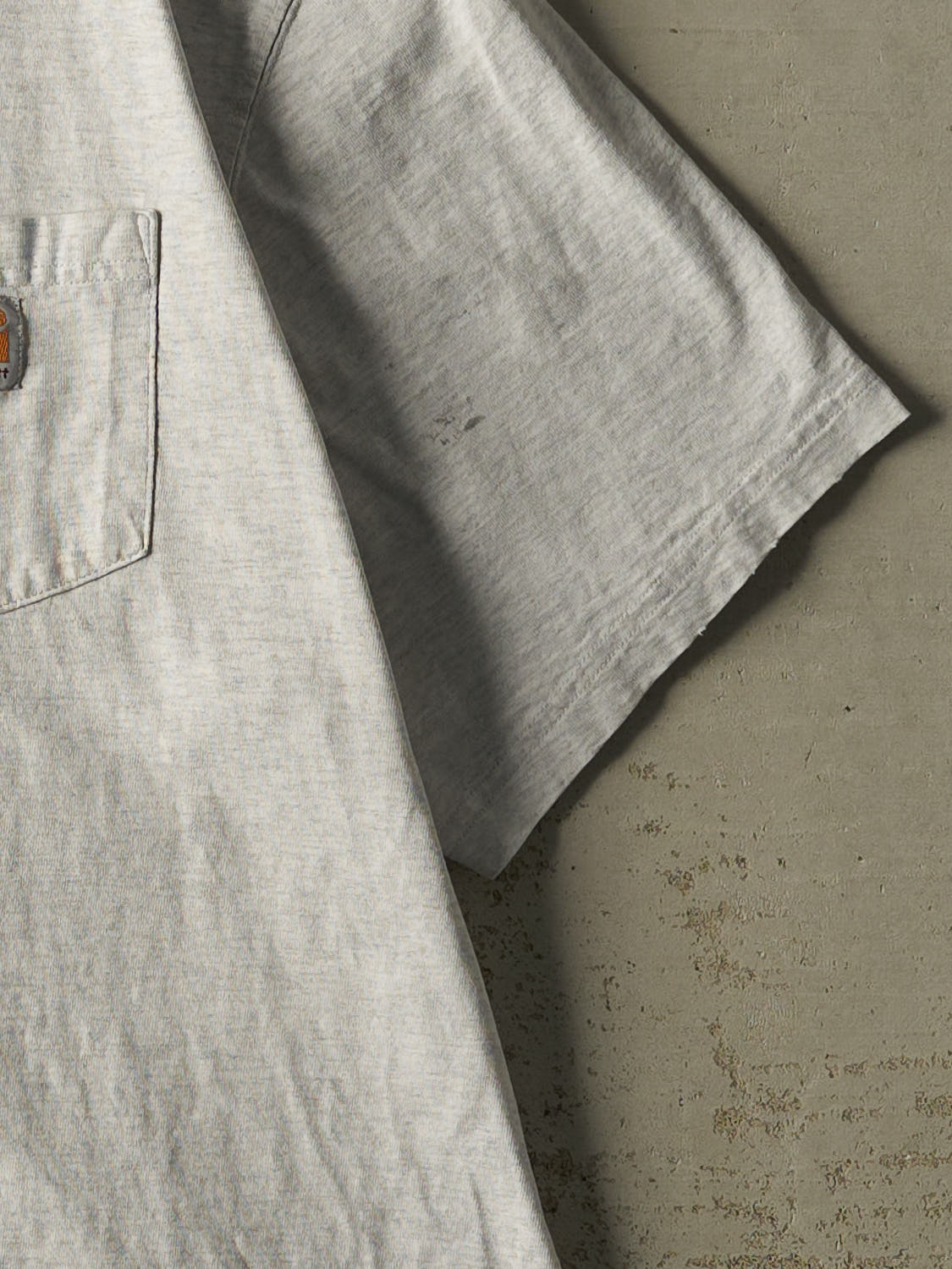 Vintage Y2K Heather Grey Carhartt Embroidered Pocket Tee (XL/XXL)