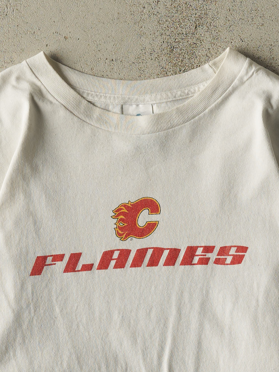 Vintage 90s White Calgary Flames Long Sleeve (L)
