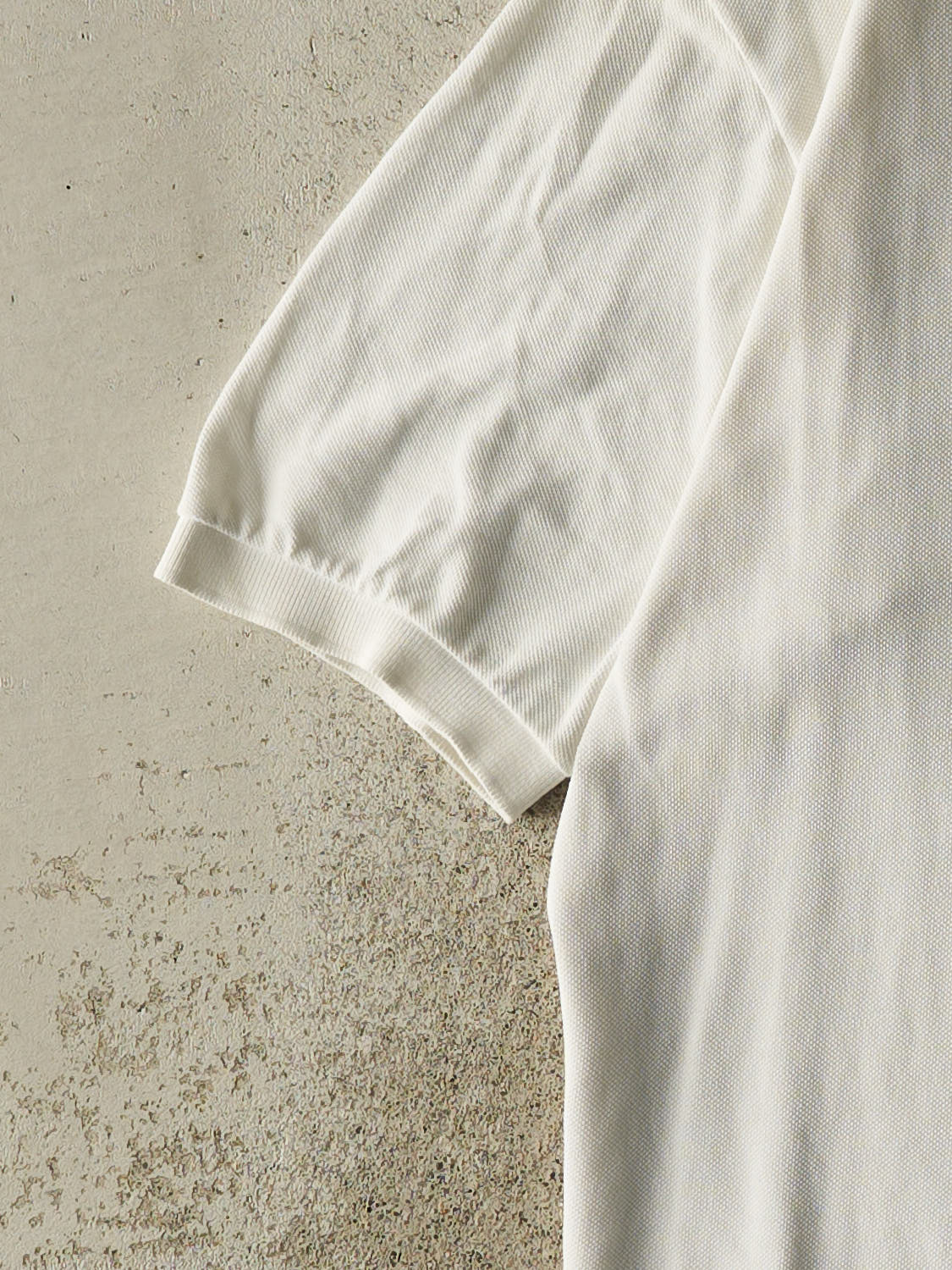 Vintage 90s White Polo Quarter Button Tee (XL/XXL)